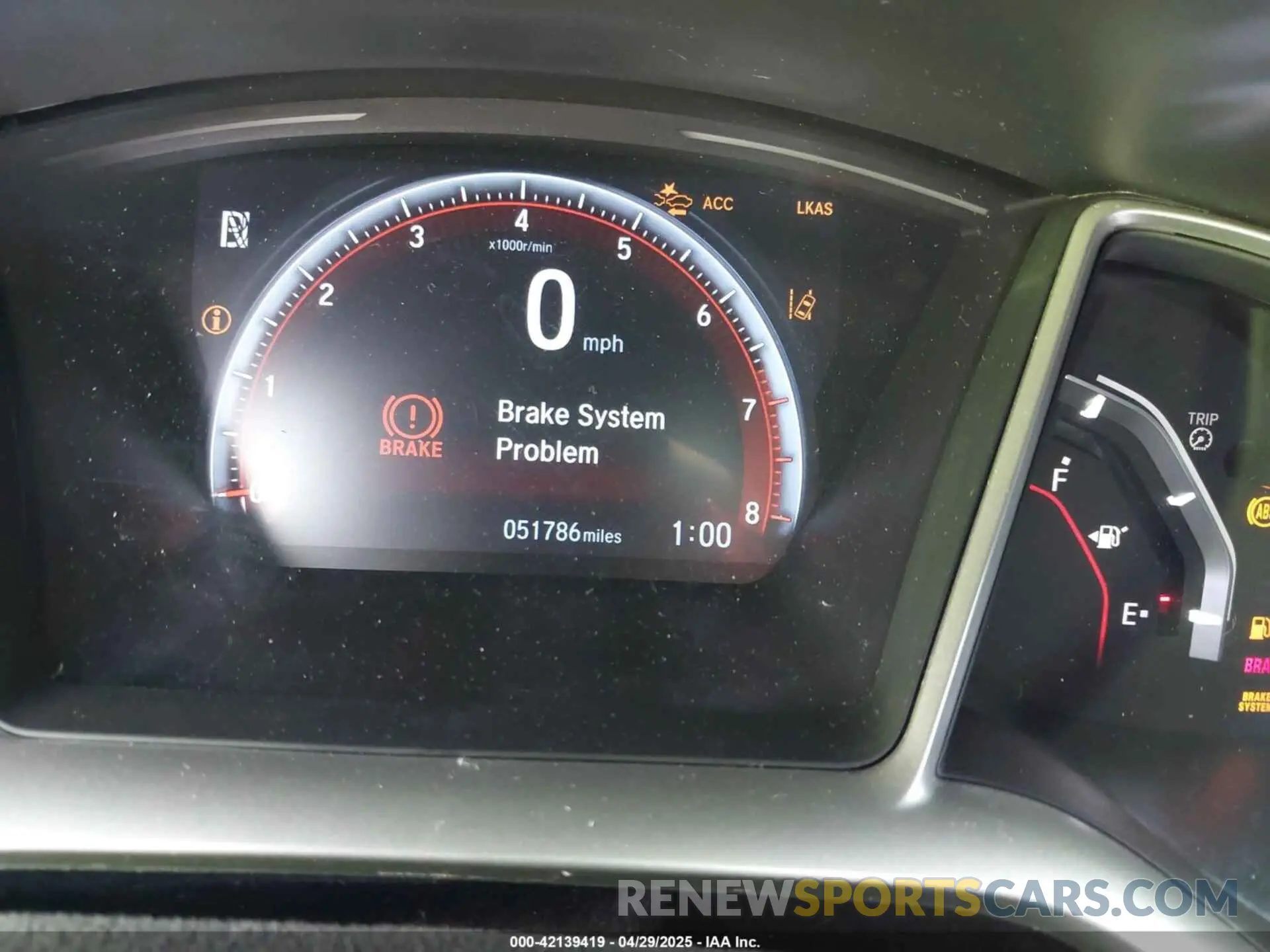 7 fotografías del automóvil dañado 2HGFC2F83KH590804 HONDA CIVIC 2019