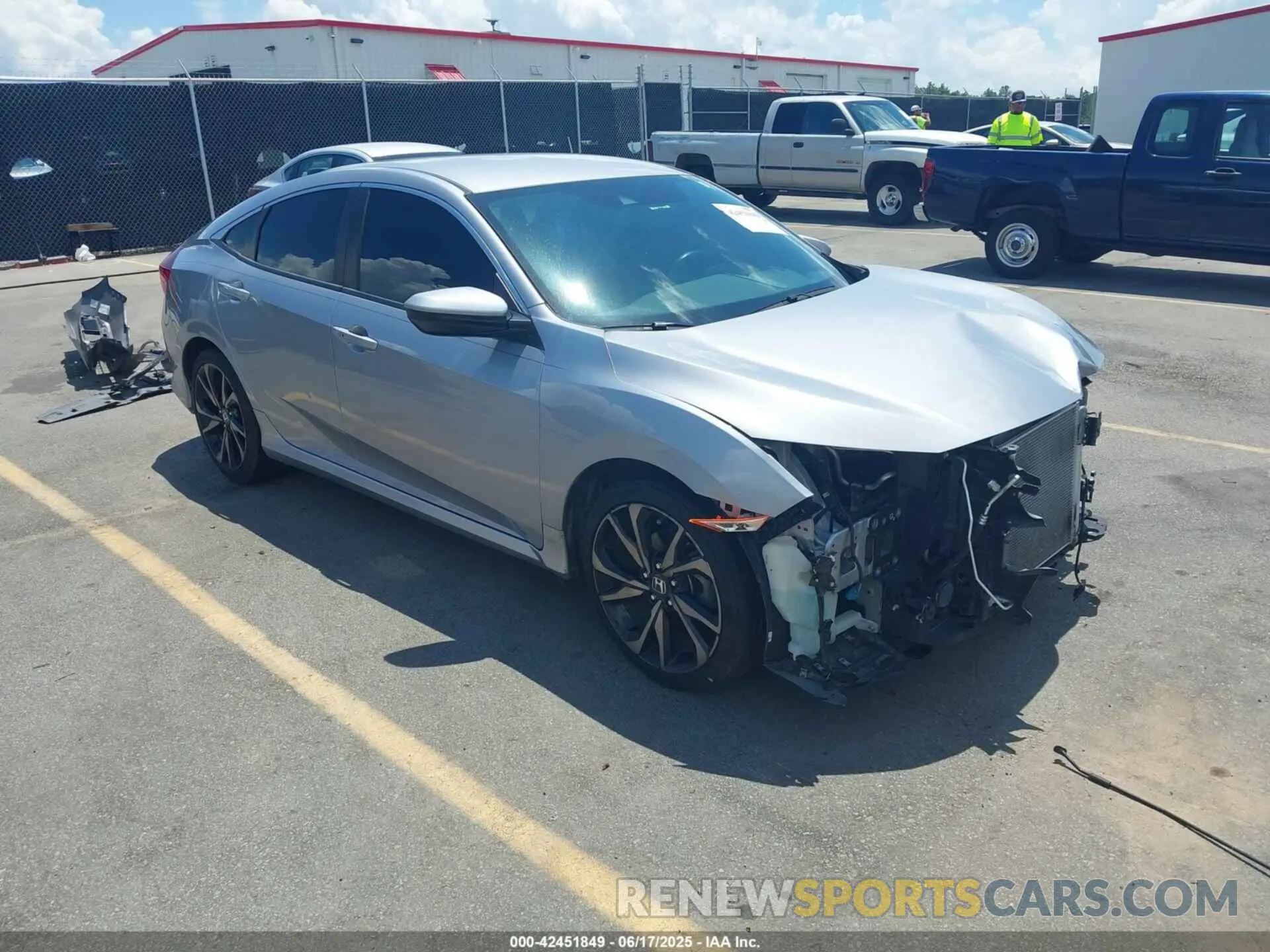 1 fotografías del automóvil dañado 2HGFC2F83KH598630 HONDA CIVIC 2019