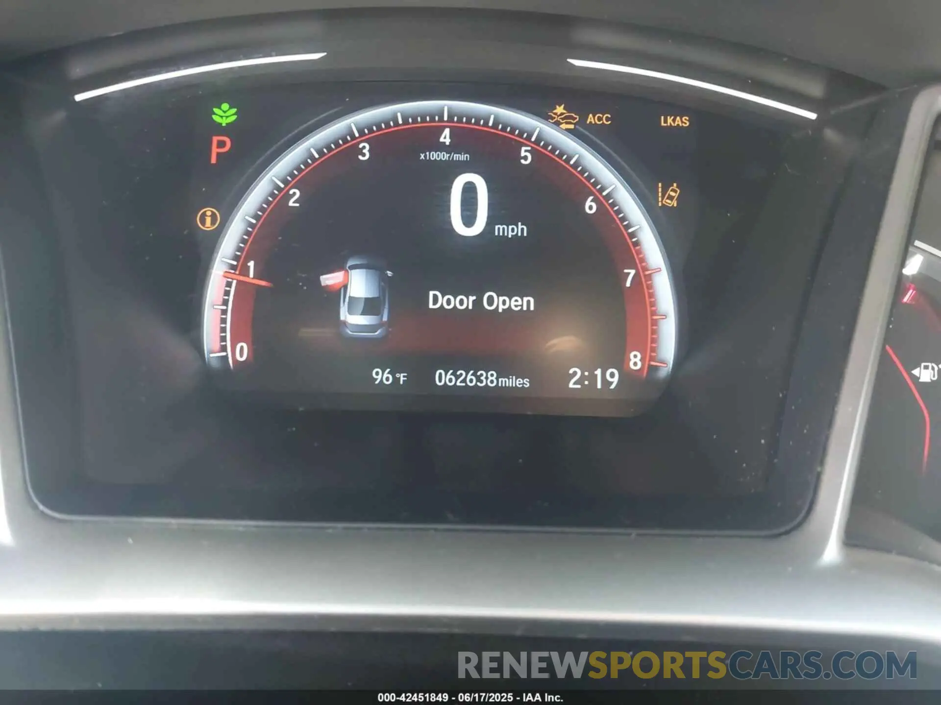 16 fotografías del automóvil dañado 2HGFC2F83KH598630 HONDA CIVIC 2019