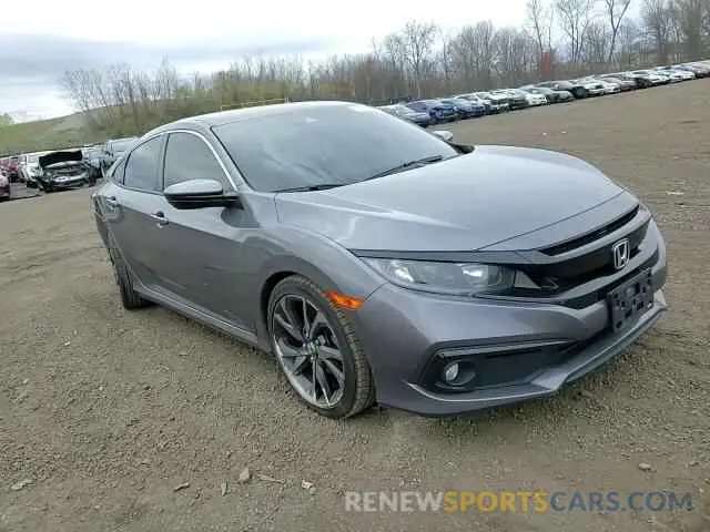 13 fotografías del automóvil dañado 2HGFC2F83KH604054 HONDA CIVIC 2019