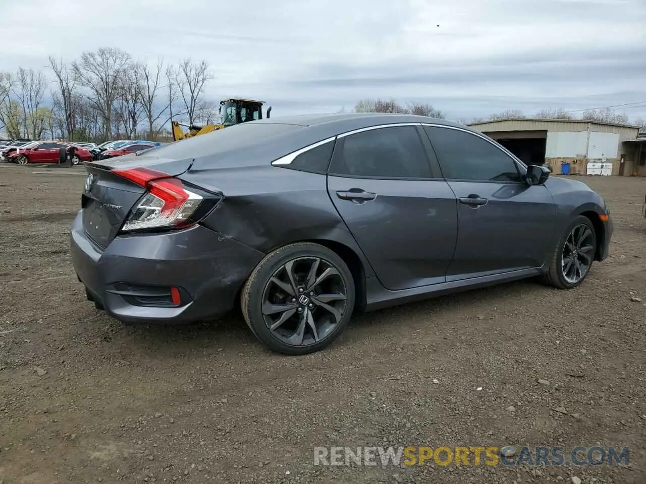 3 fotografías del automóvil dañado 2HGFC2F83KH604054 HONDA CIVIC 2019