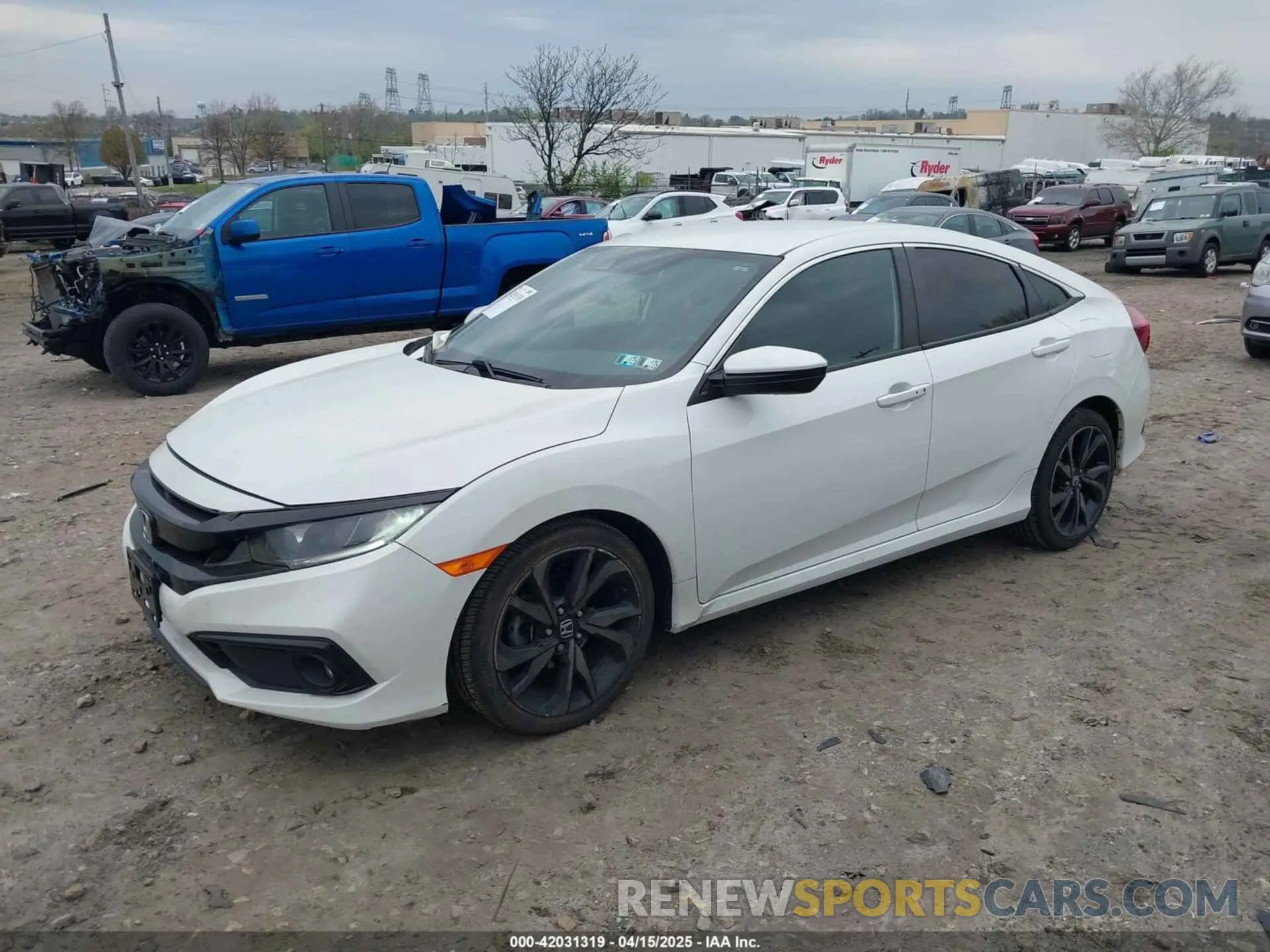 2 fotografías del automóvil dañado 2HGFC2F84KH516730 HONDA CIVIC 2019