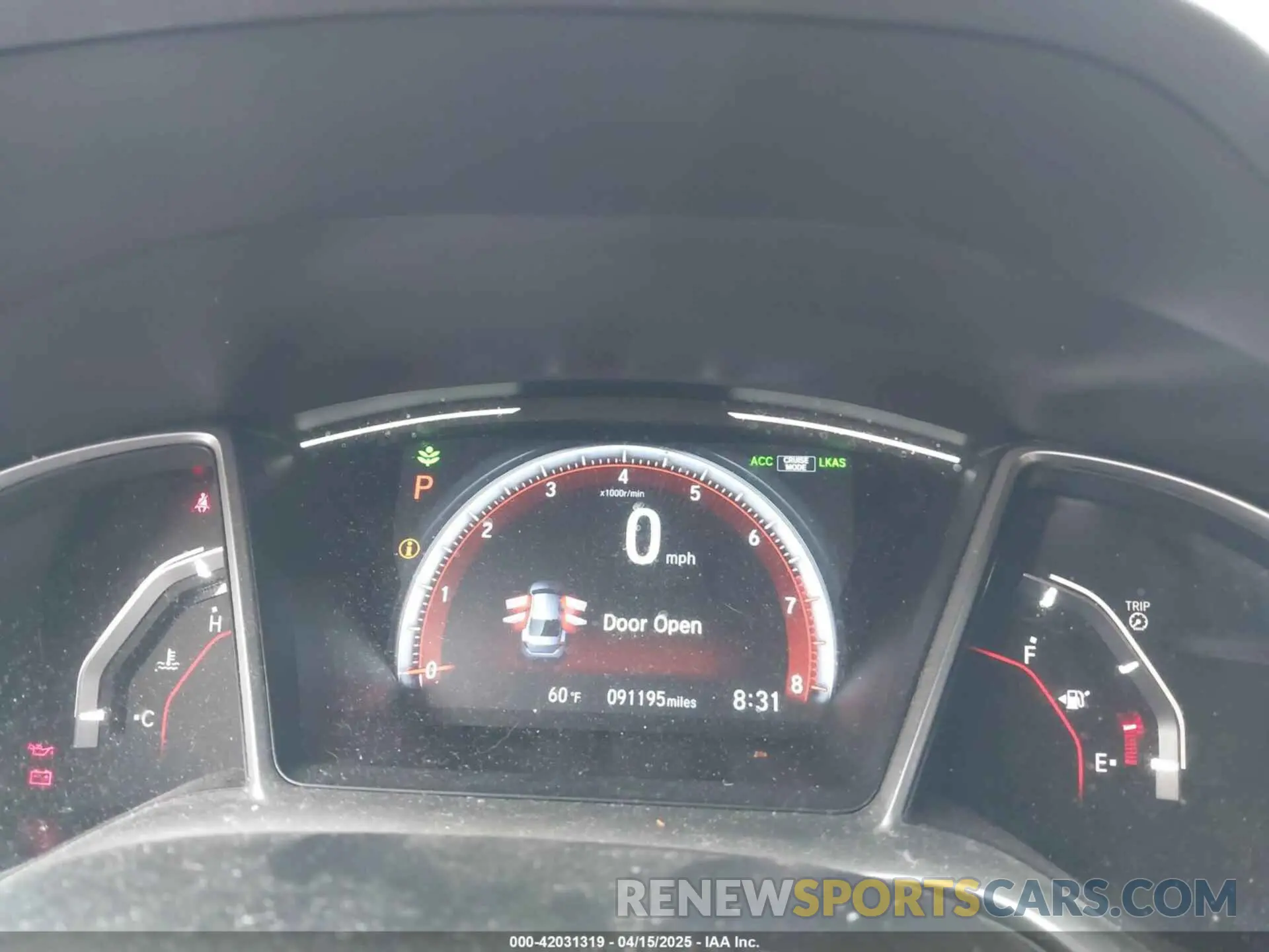 7 fotografías del automóvil dañado 2HGFC2F84KH516730 HONDA CIVIC 2019