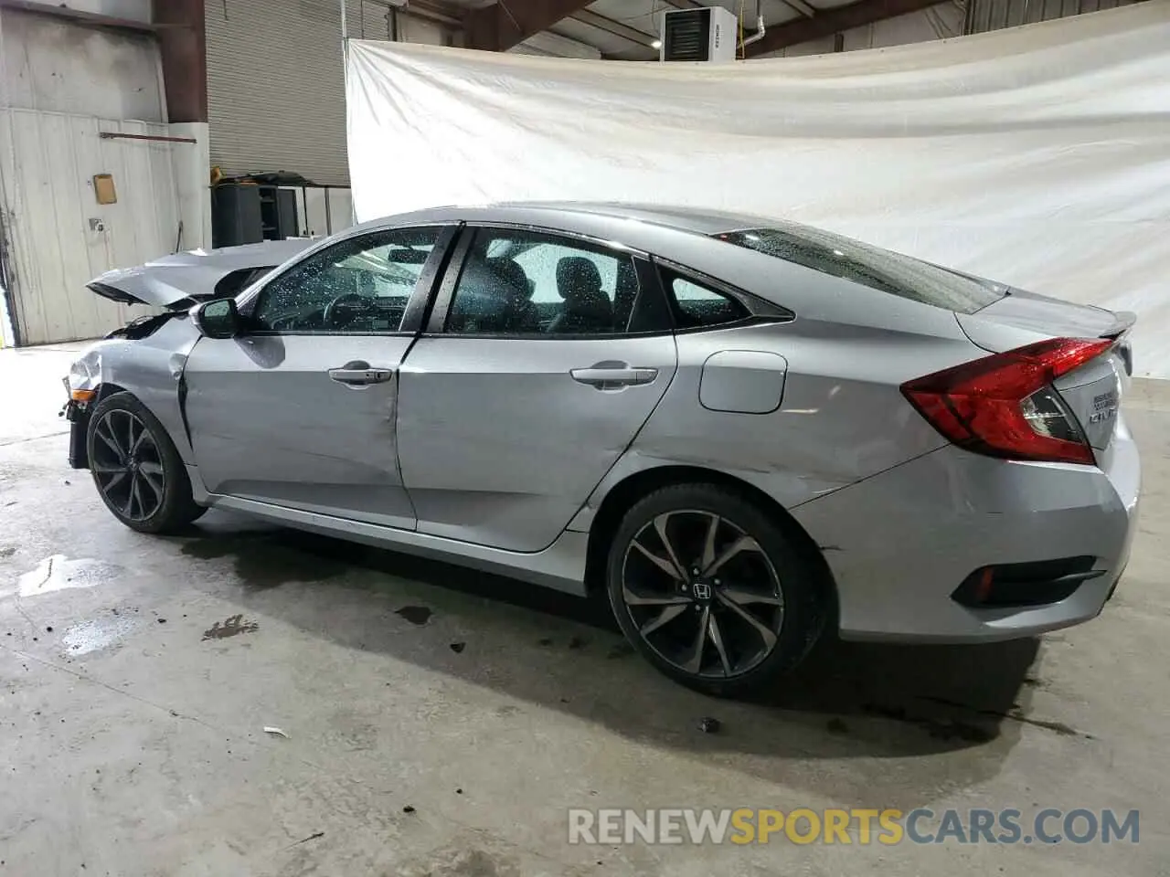 2 fotografías del automóvil dañado 2HGFC2F84KH553700 HONDA CIVIC 2019