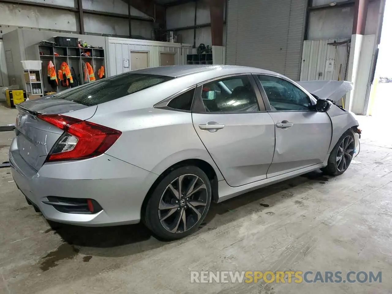 3 fotografías del automóvil dañado 2HGFC2F84KH553700 HONDA CIVIC 2019