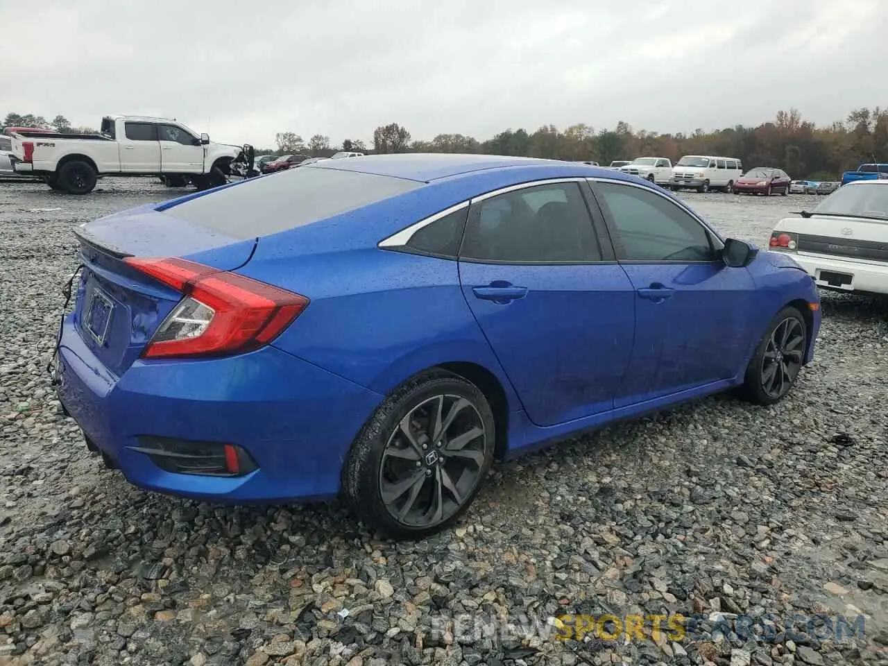 3 fotografías del automóvil dañado 2HGFC2F84KH577527 HONDA CIVIC 2019