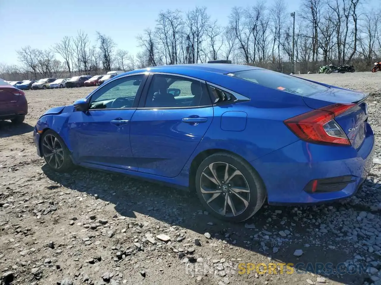 2 fotografías del automóvil dañado 2HGFC2F84KH585949 HONDA CIVIC 2019