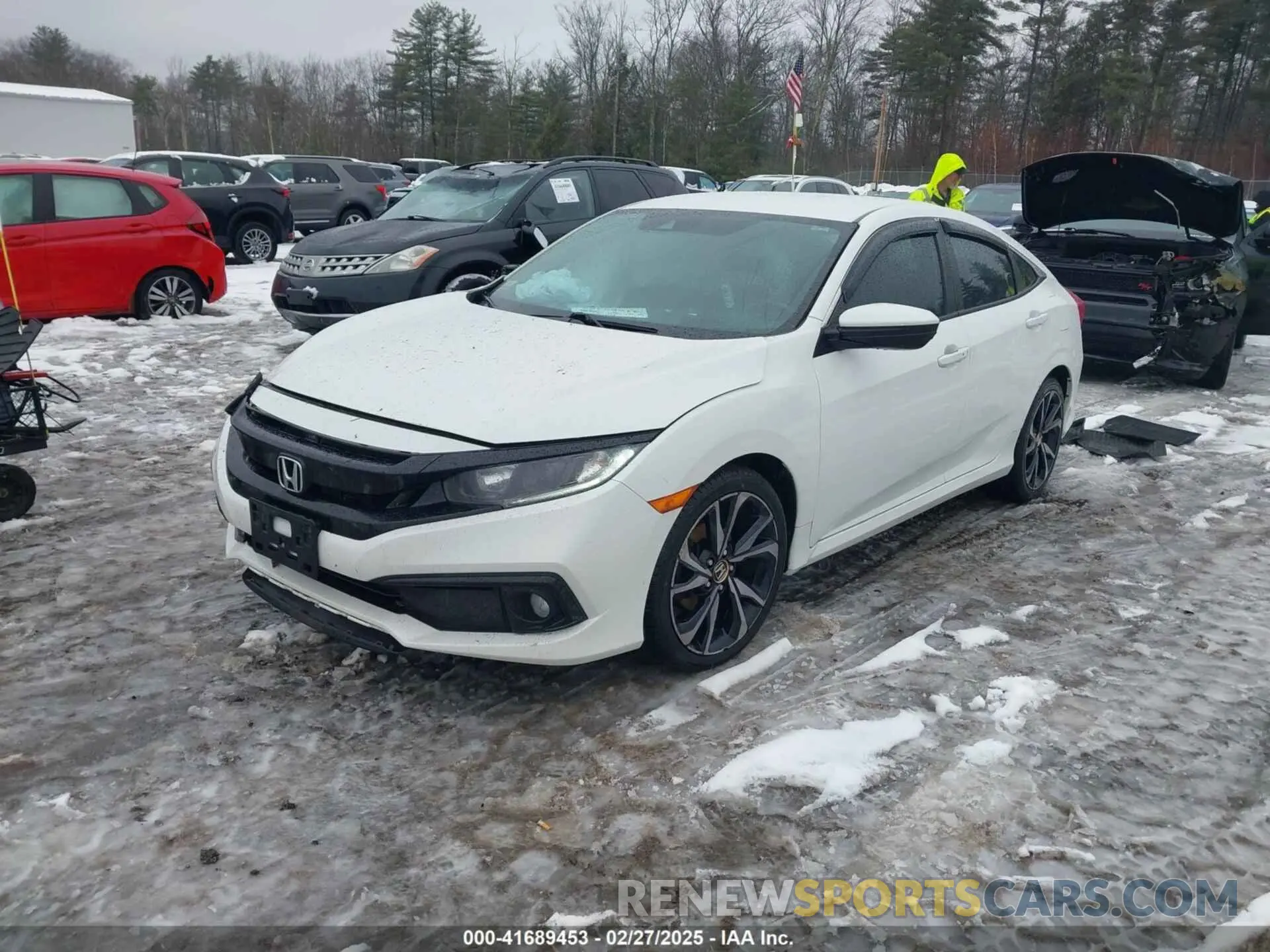 2 fotografías del automóvil dañado 2HGFC2F84KH586938 HONDA CIVIC 2019