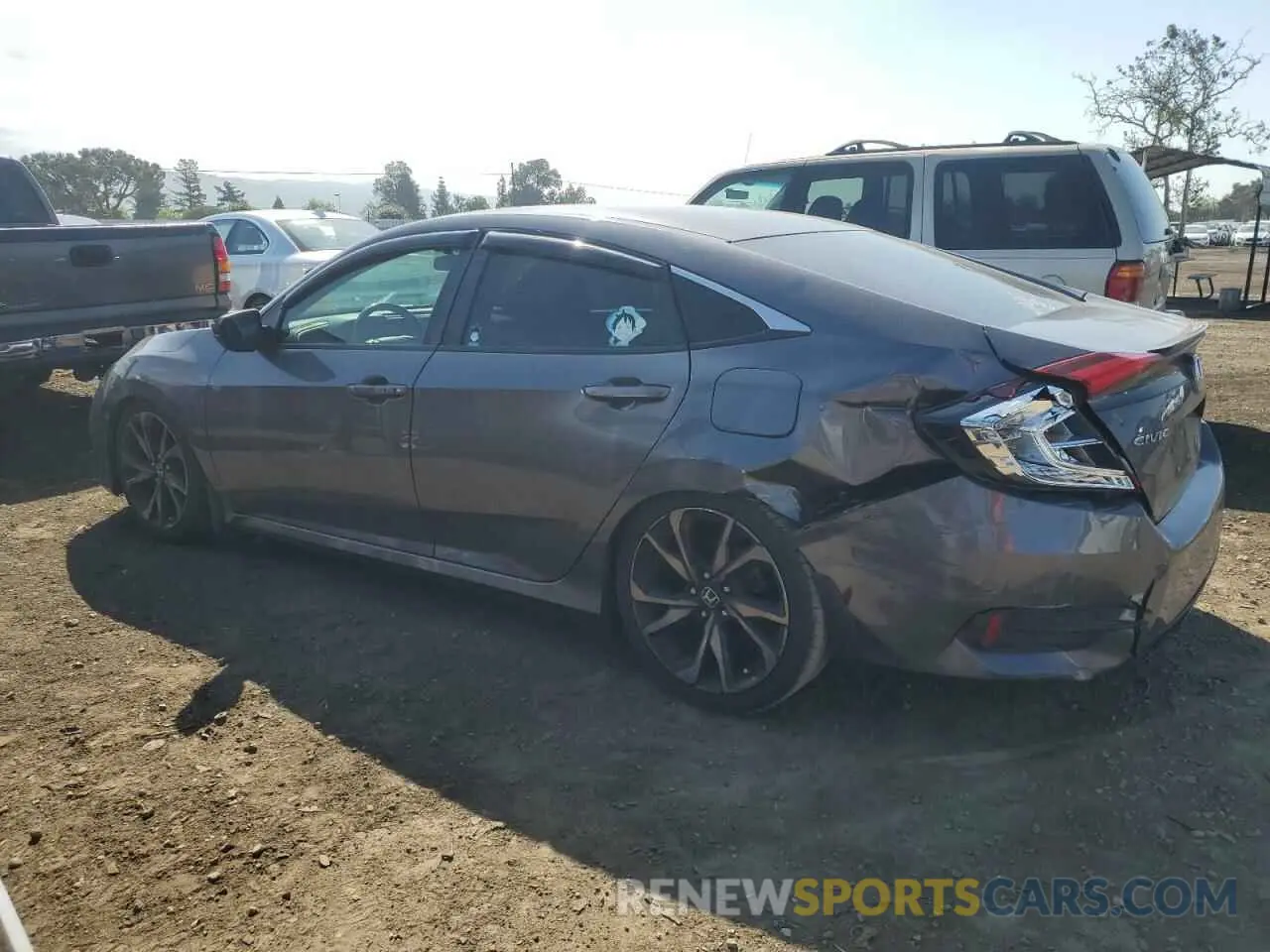 2 fotografías del automóvil dañado 2HGFC2F85KH528160 HONDA CIVIC 2019