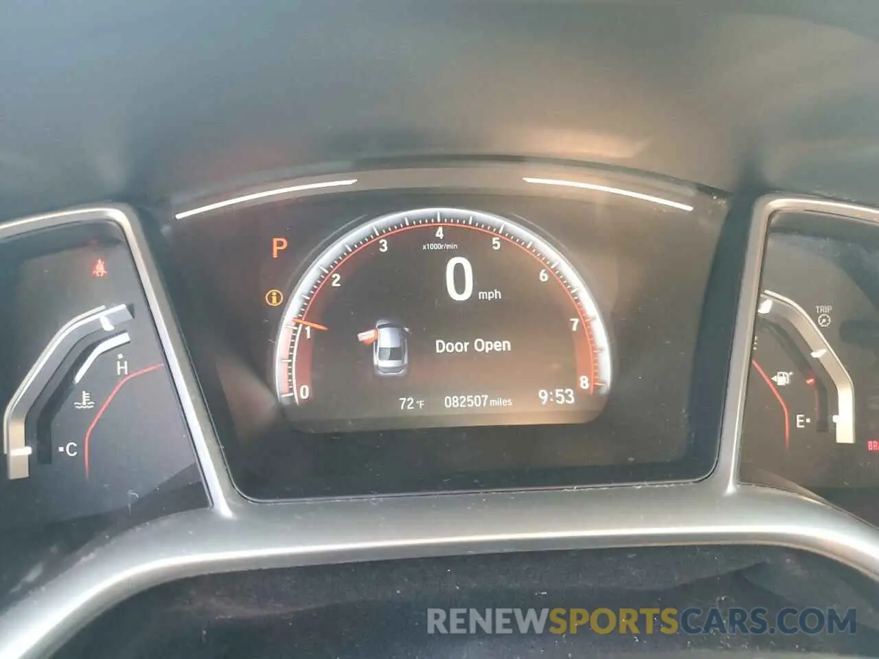 9 fotografías del automóvil dañado 2HGFC2F85KH528160 HONDA CIVIC 2019