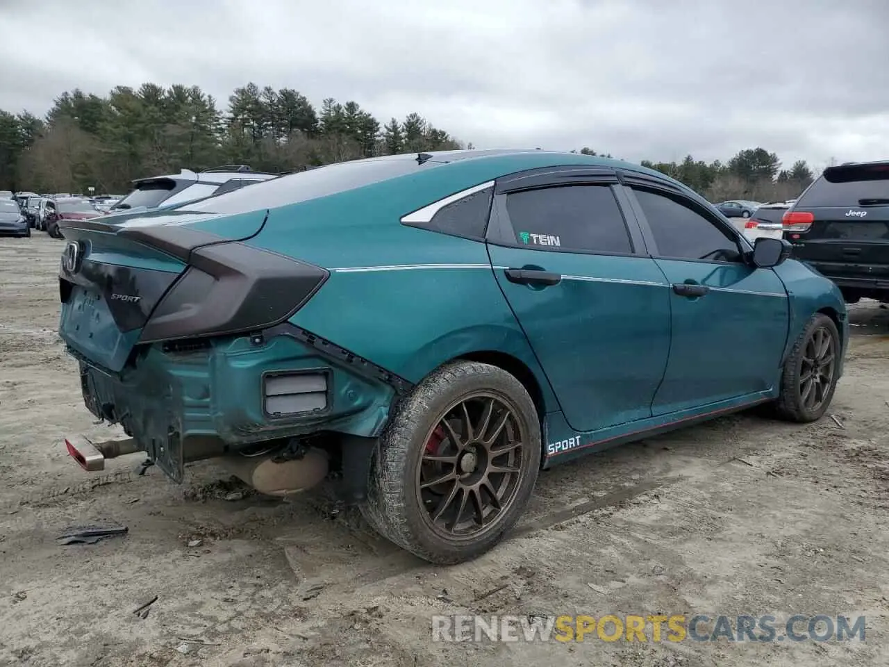 3 fotografías del automóvil dañado 2HGFC2F85KH539837 HONDA CIVIC 2019