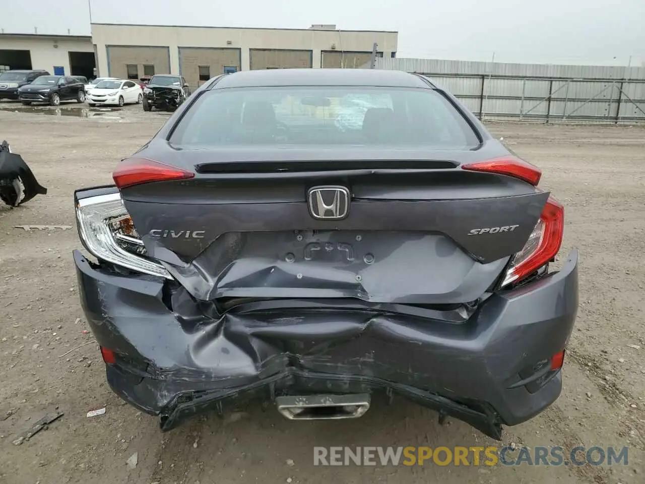 6 fotografías del automóvil dañado 2HGFC2F85KH581389 HONDA CIVIC 2019