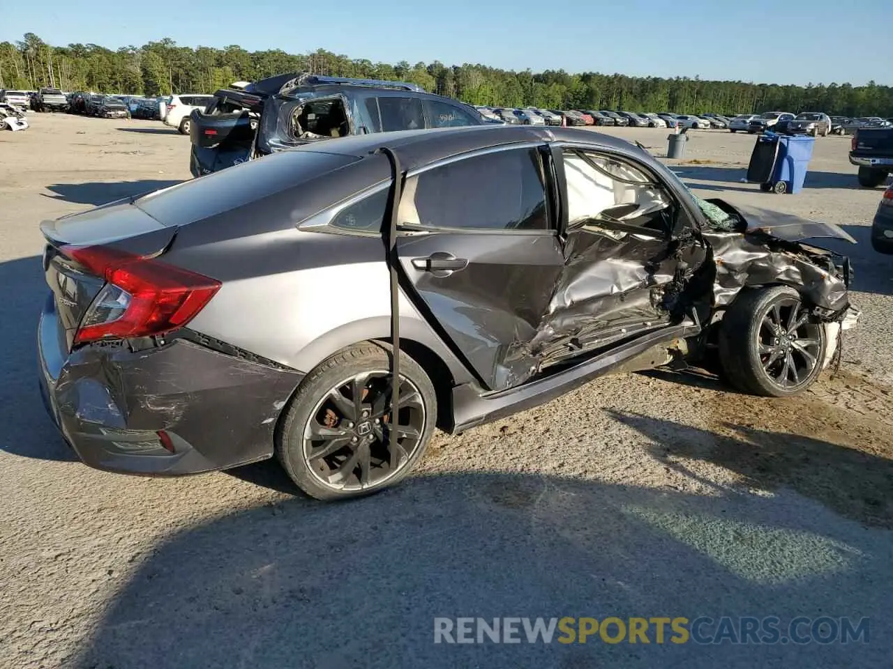 3 fotografías del automóvil dañado 2HGFC2F85KH594417 HONDA CIVIC 2019