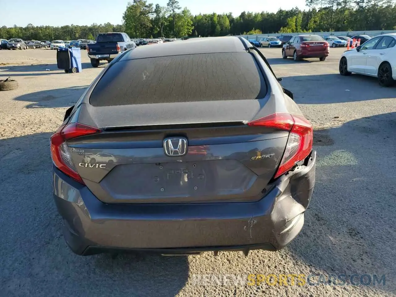 6 fotografías del automóvil dañado 2HGFC2F85KH594417 HONDA CIVIC 2019