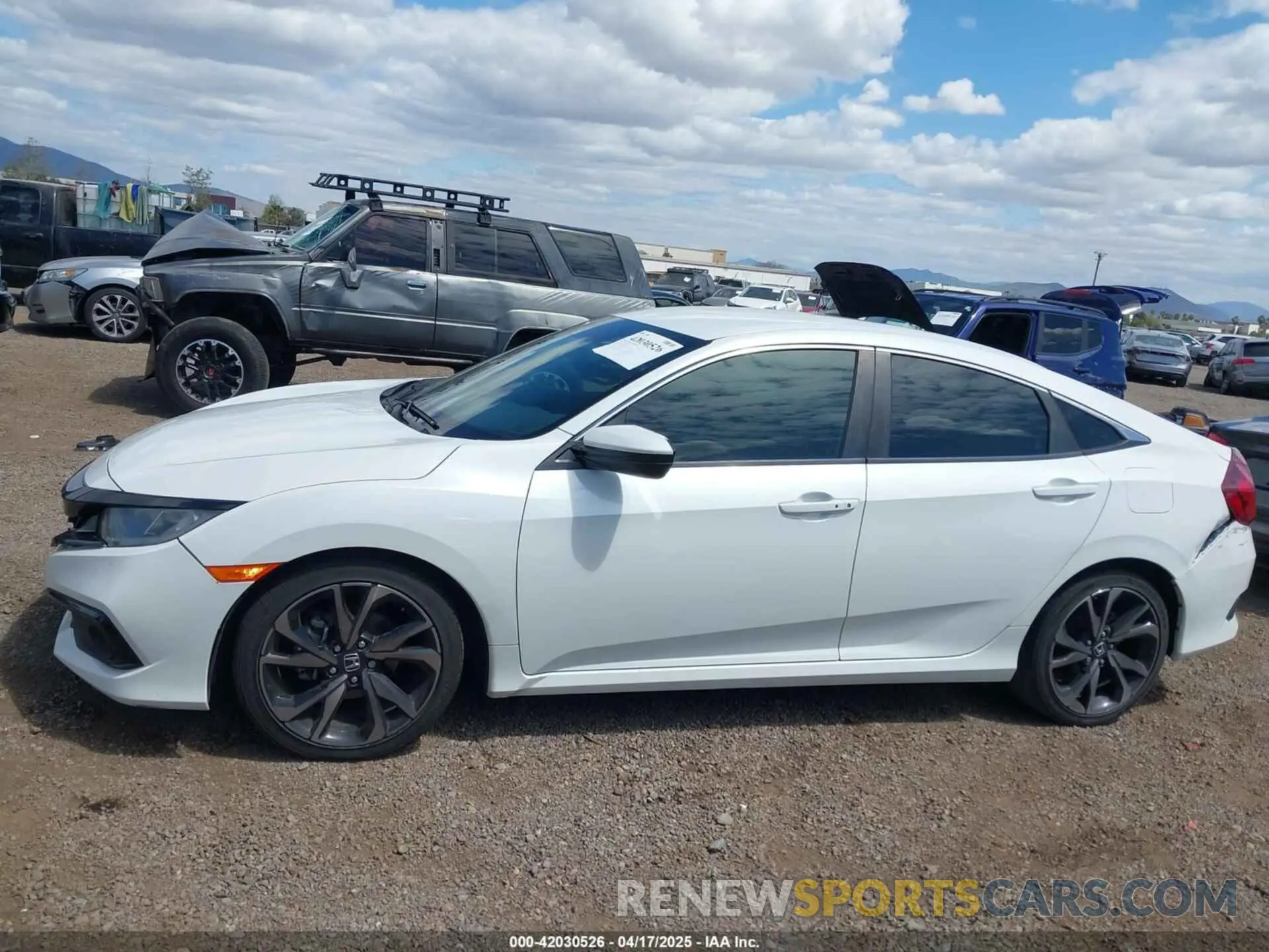 14 fotografías del automóvil dañado 2HGFC2F85KH600037 HONDA CIVIC 2019