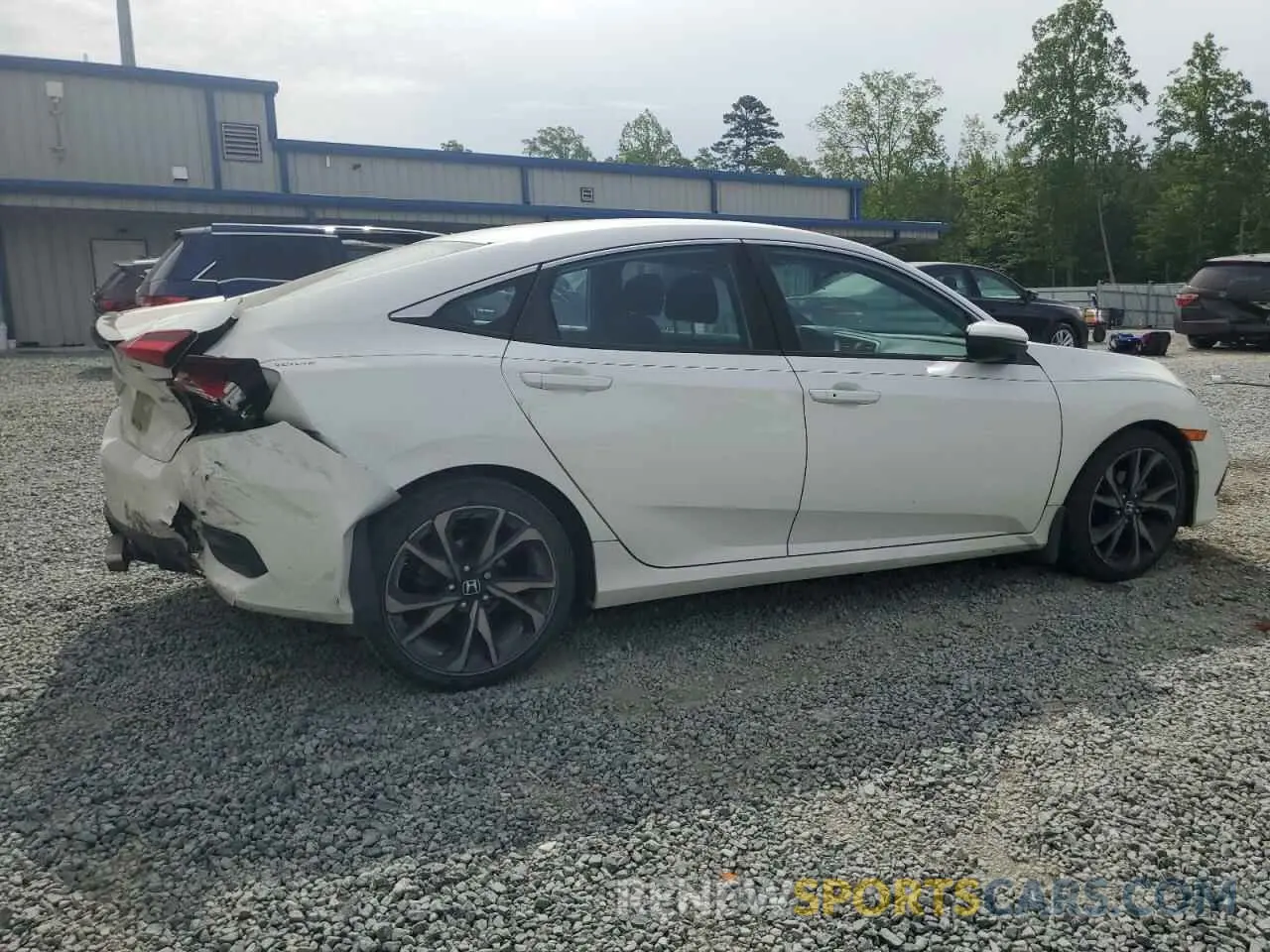 3 fotografías del automóvil dañado 2HGFC2F85KH600913 HONDA CIVIC 2019