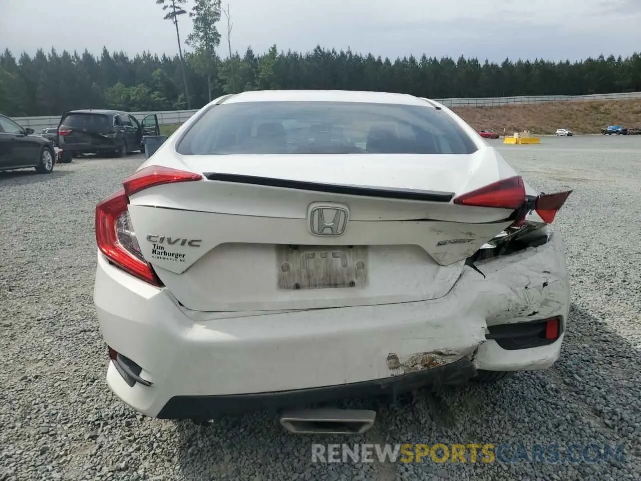 6 fotografías del automóvil dañado 2HGFC2F85KH600913 HONDA CIVIC 2019