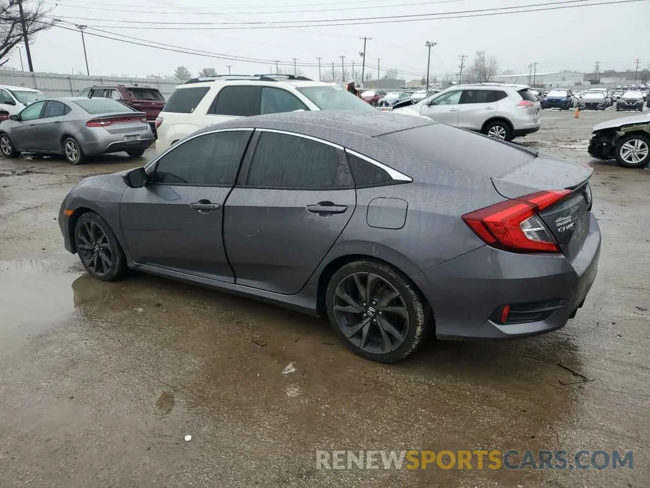 2 fotografías del automóvil dañado 2HGFC2F86KH503106 HONDA CIVIC 2019