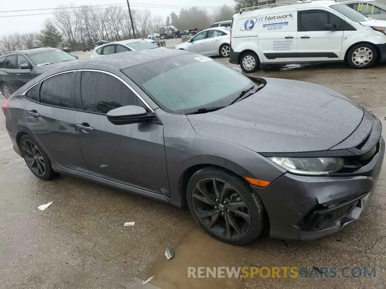4 fotografías del automóvil dañado 2HGFC2F86KH503106 HONDA CIVIC 2019