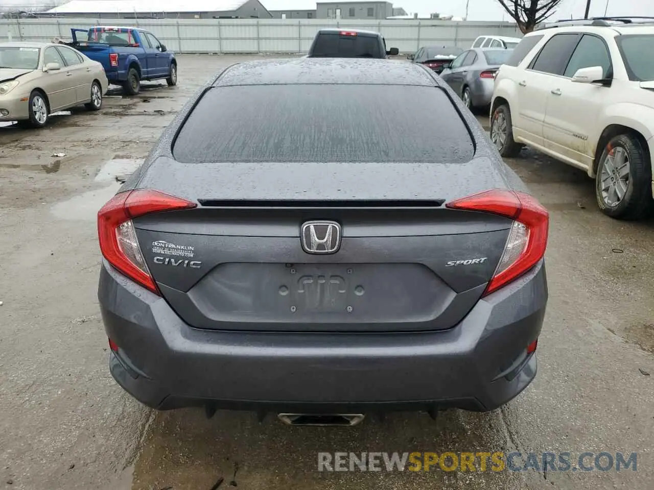 6 fotografías del automóvil dañado 2HGFC2F86KH503106 HONDA CIVIC 2019
