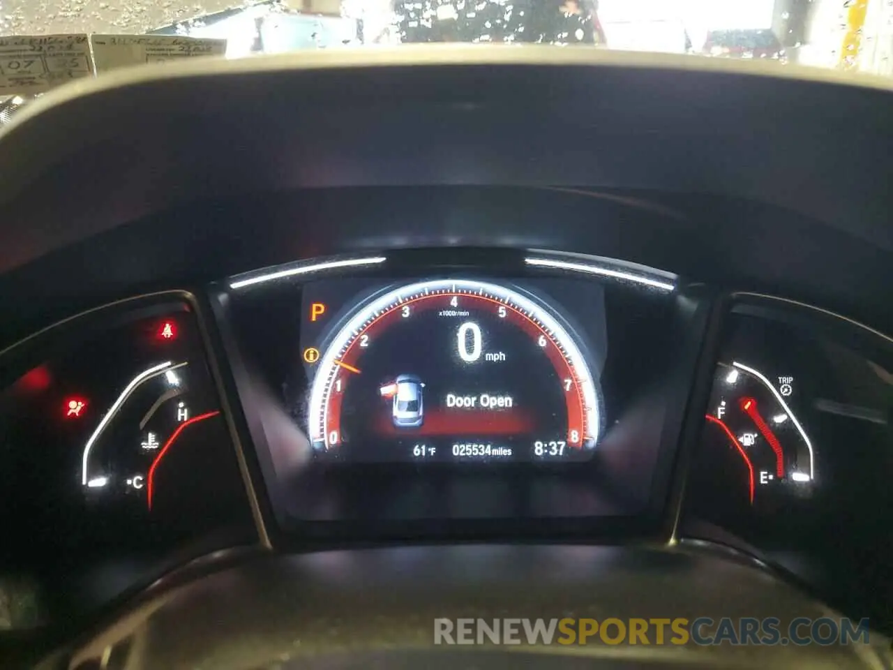 9 fotografías del automóvil dañado 2HGFC2F86KH503896 HONDA CIVIC 2019