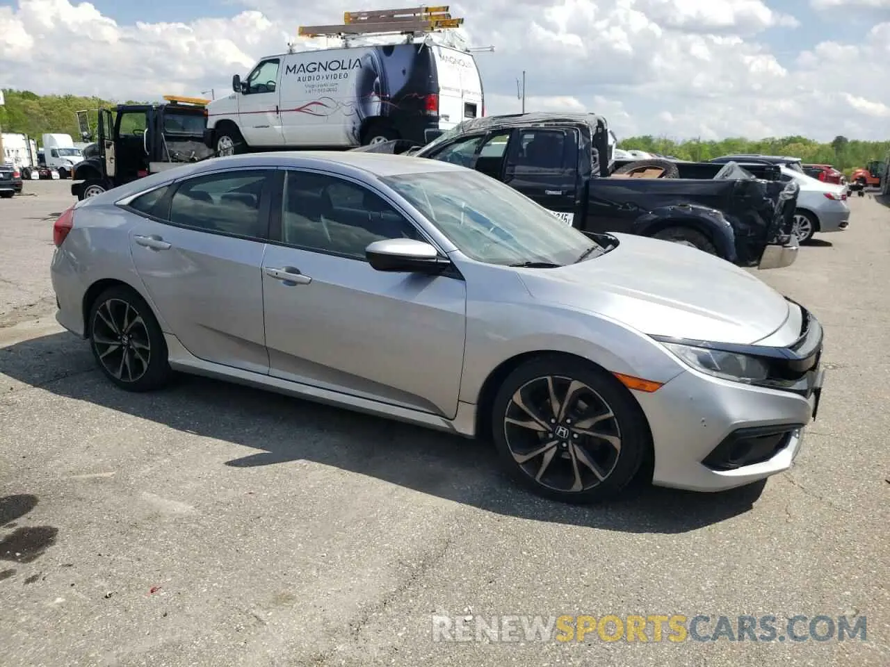 4 fotografías del automóvil dañado 2HGFC2F86KH516258 HONDA CIVIC 2019