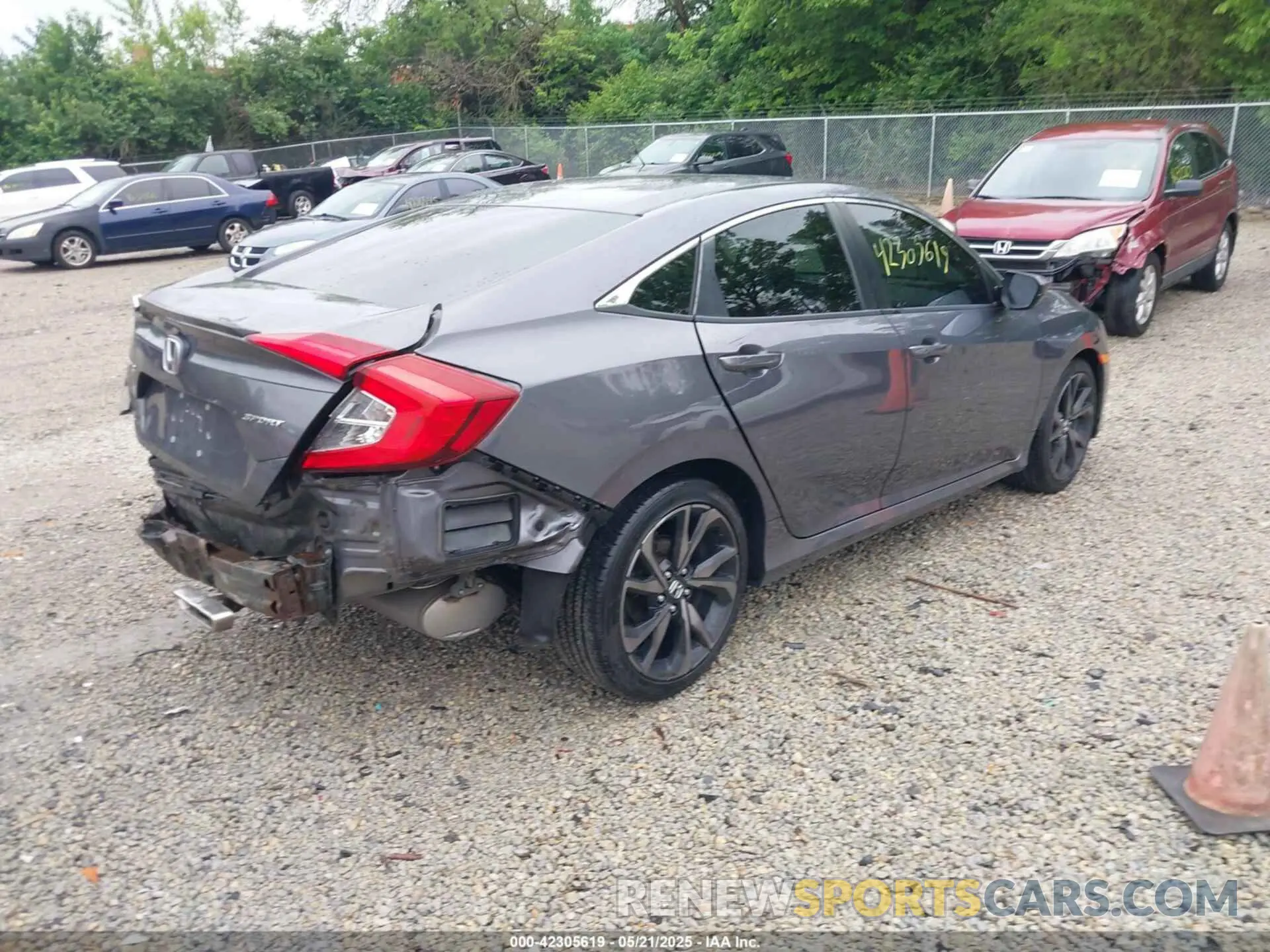 4 fotografías del automóvil dañado 2HGFC2F86KH517880 HONDA CIVIC 2019