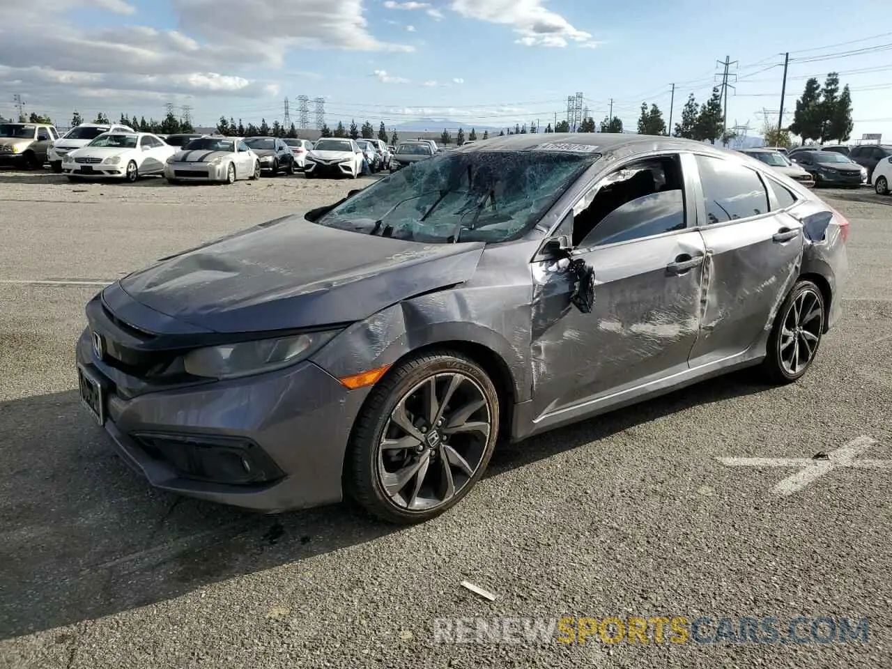 1 fotografías del automóvil dañado 2HGFC2F87KH502398 HONDA CIVIC 2019