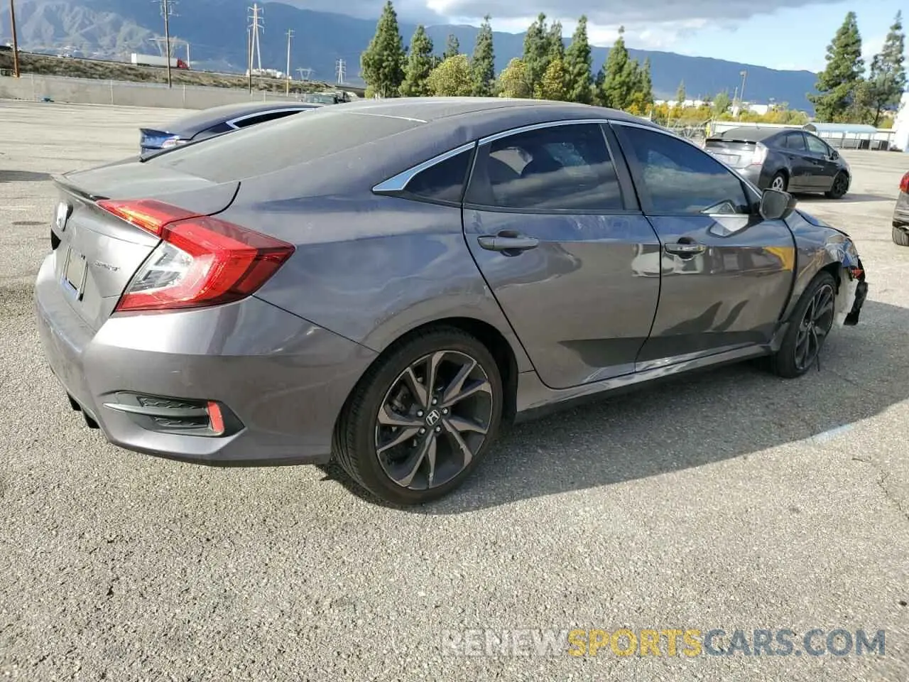 3 fotografías del automóvil dañado 2HGFC2F87KH502398 HONDA CIVIC 2019