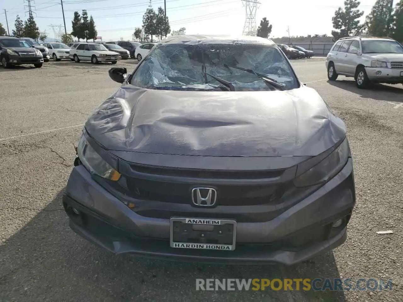 5 fotografías del automóvil dañado 2HGFC2F87KH502398 HONDA CIVIC 2019