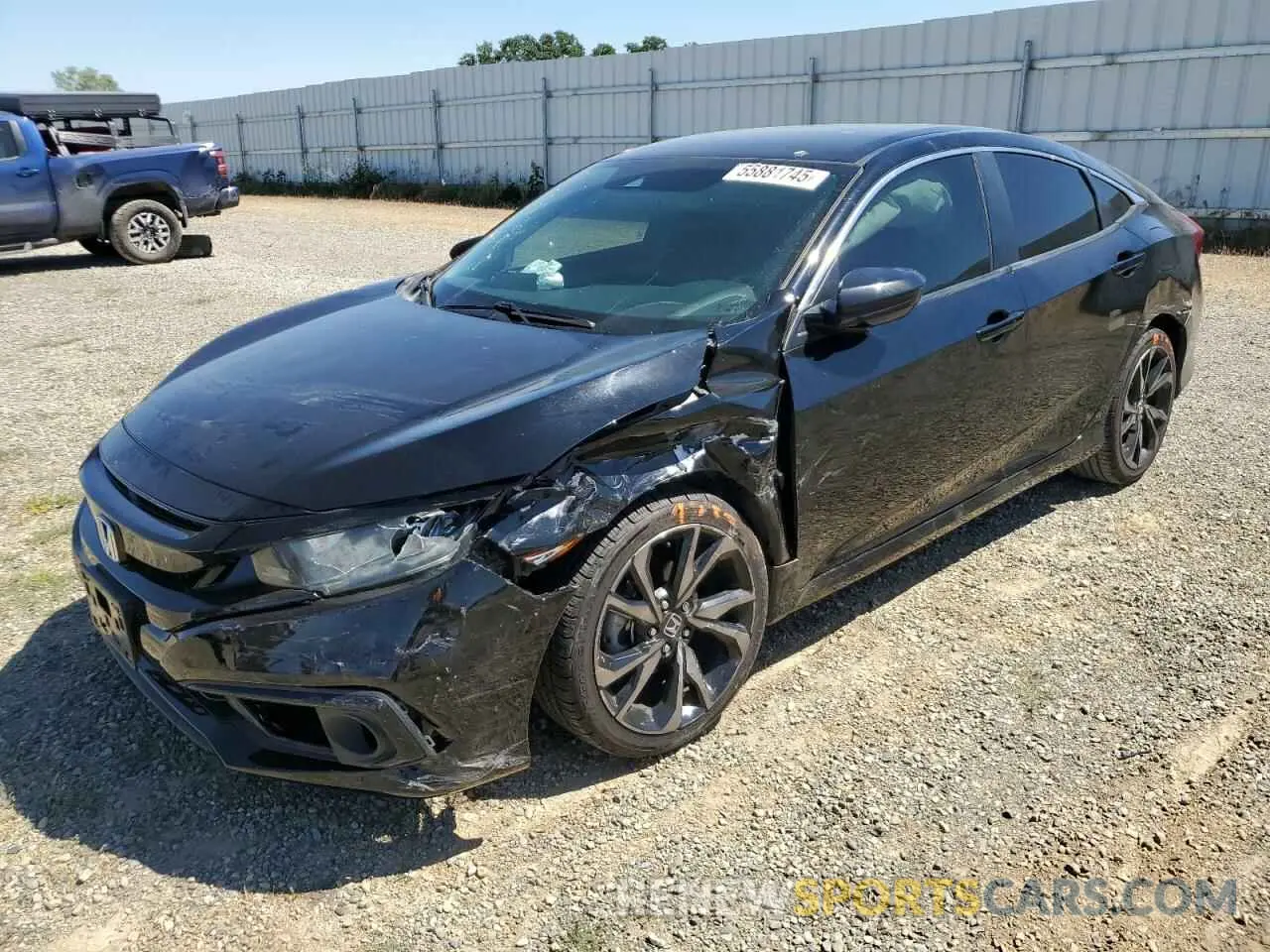 1 fotografías del automóvil dañado 2HGFC2F87KH531657 HONDA CIVIC 2019