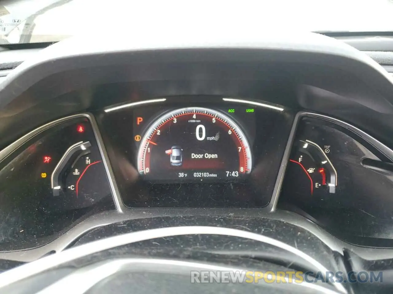 9 fotografías del automóvil dañado 2HGFC2F87KH574234 HONDA CIVIC 2019