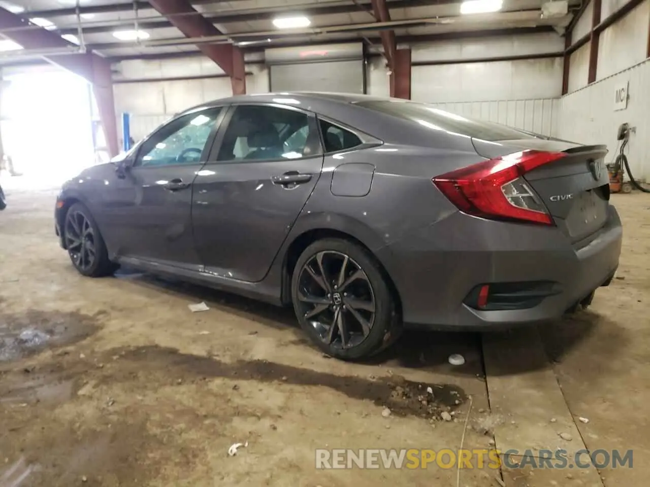 2 fotografías del automóvil dañado 2HGFC2F87KH589560 HONDA CIVIC 2019