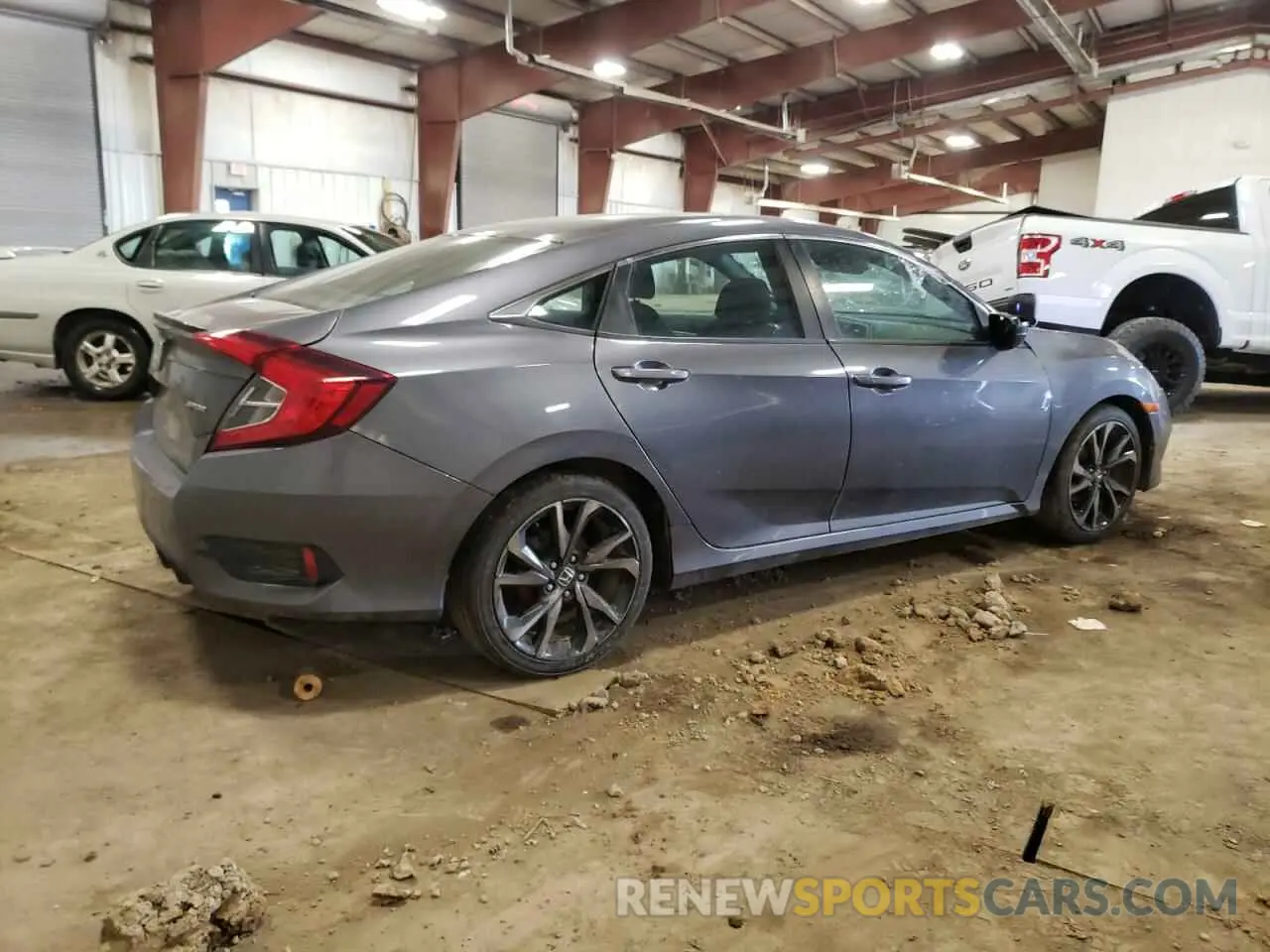 3 fotografías del automóvil dañado 2HGFC2F87KH589560 HONDA CIVIC 2019