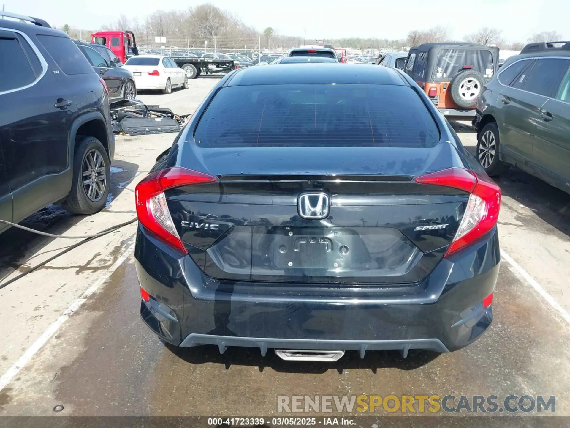 15 fotografías del automóvil dañado 2HGFC2F87KH605885 HONDA CIVIC 2019