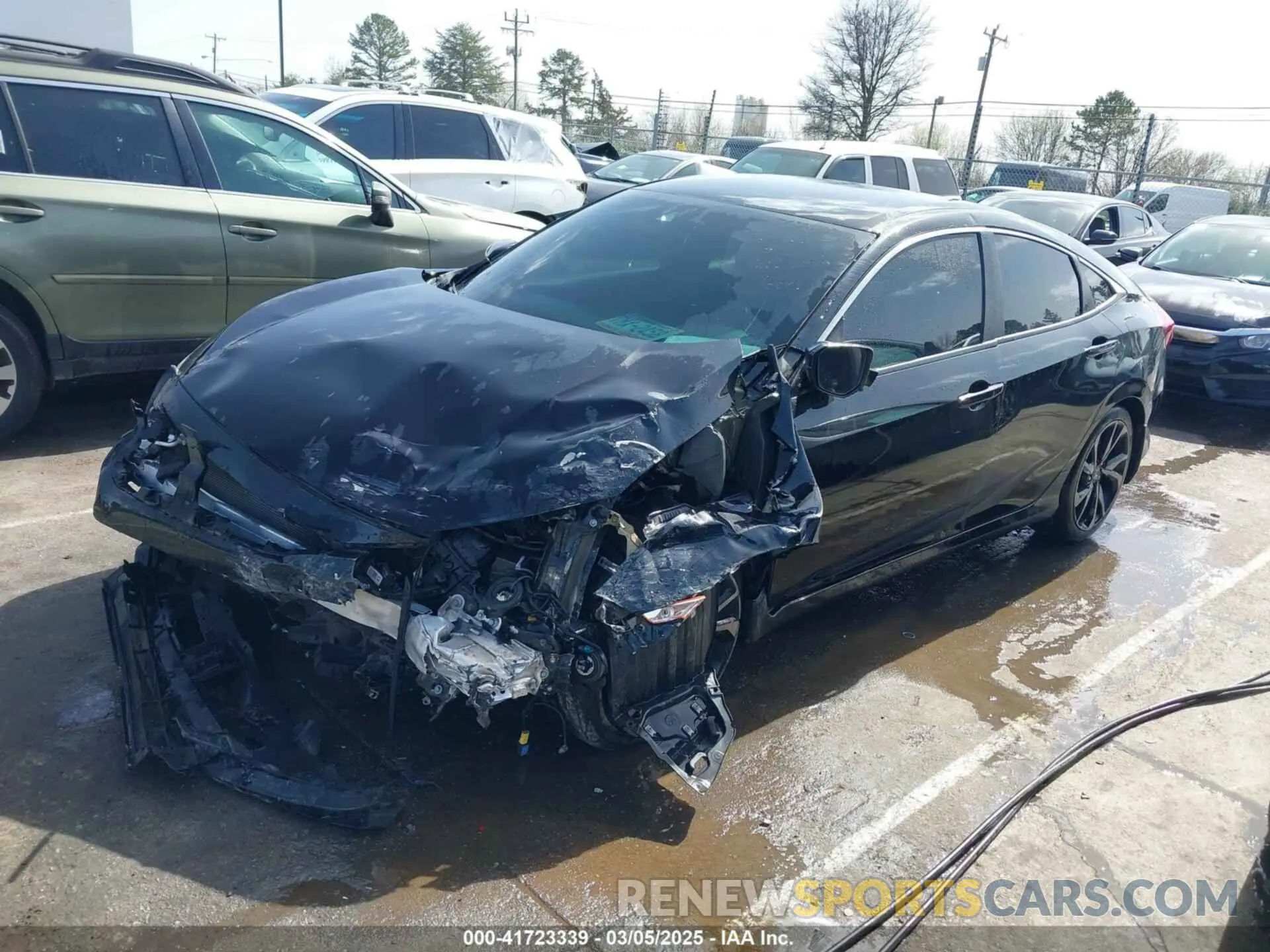 2 fotografías del automóvil dañado 2HGFC2F87KH605885 HONDA CIVIC 2019