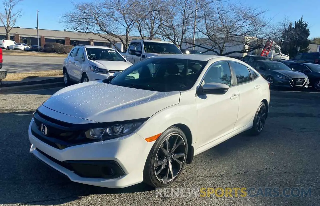 2 fotografías del automóvil dañado 2HGFC2F88KH514723 HONDA CIVIC 2019