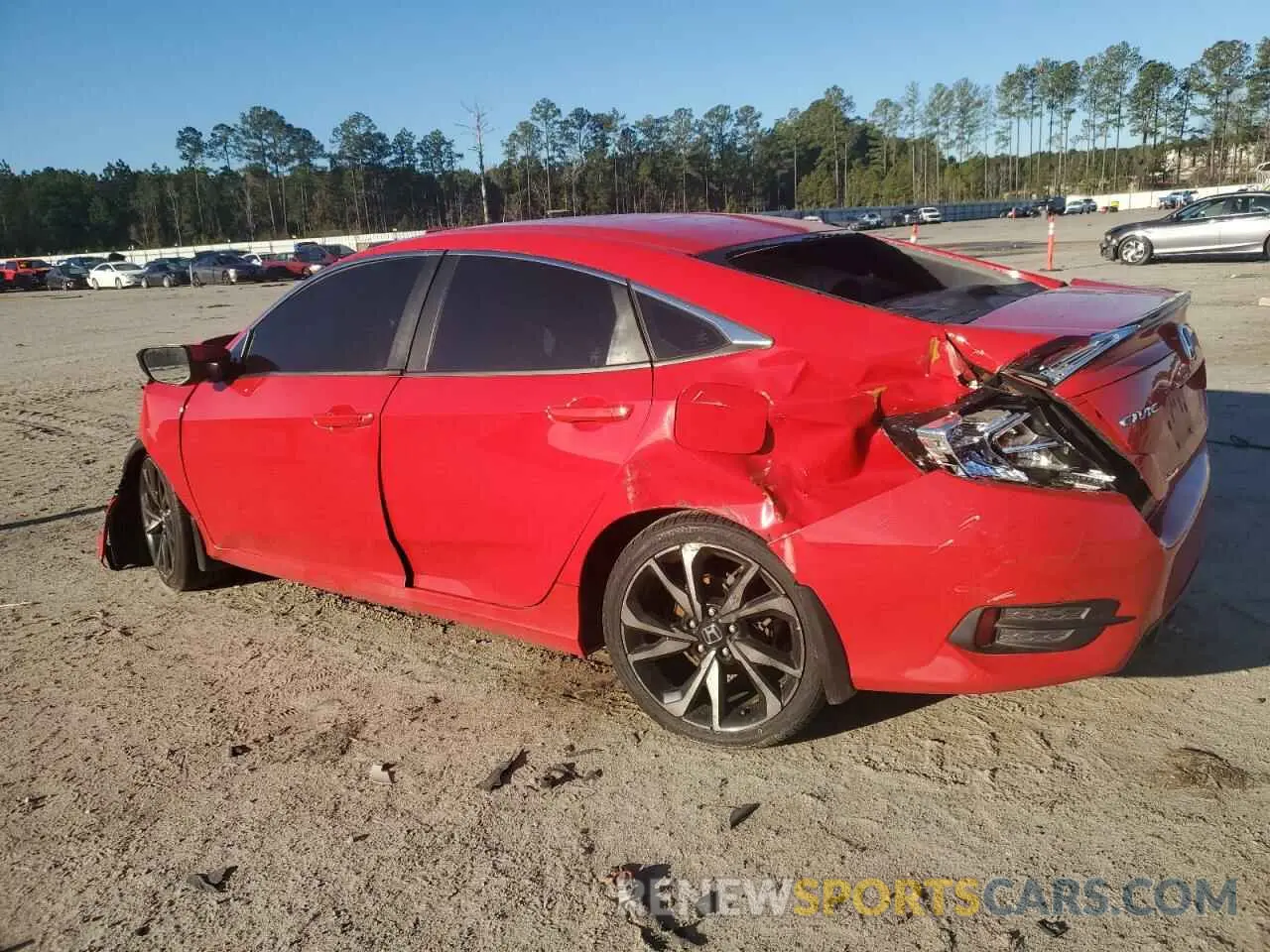 2 fotografías del automóvil dañado 2HGFC2F88KH531232 HONDA CIVIC 2019