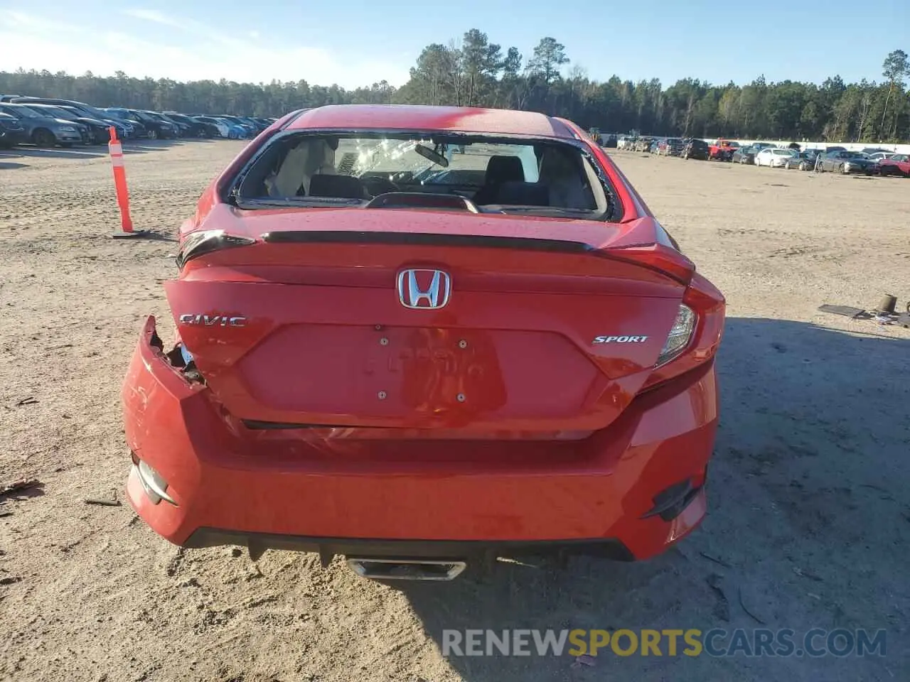 6 fotografías del automóvil dañado 2HGFC2F88KH531232 HONDA CIVIC 2019