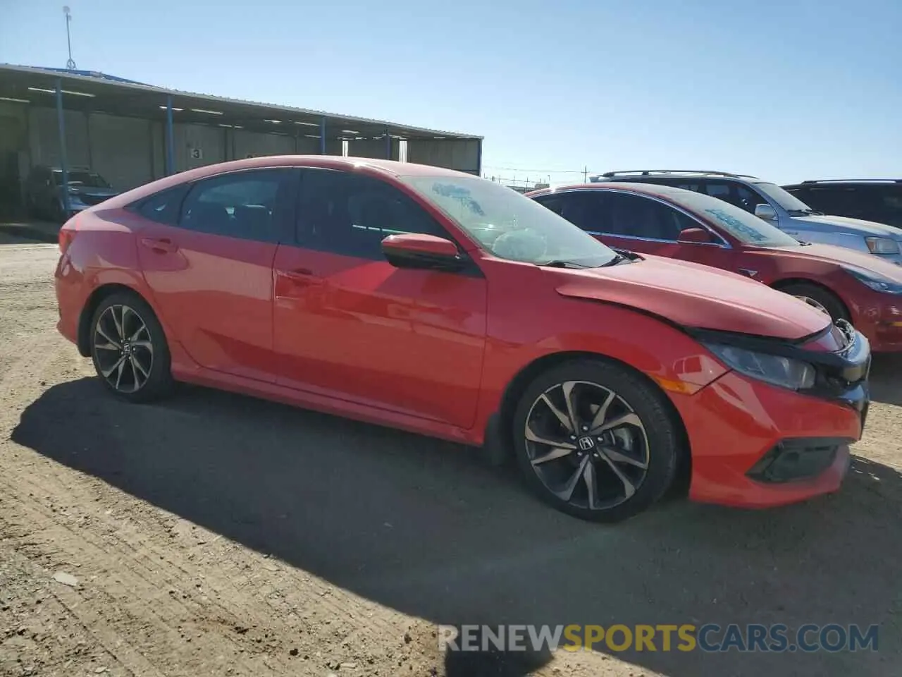 4 fotografías del automóvil dañado 2HGFC2F88KH536091 HONDA CIVIC 2019