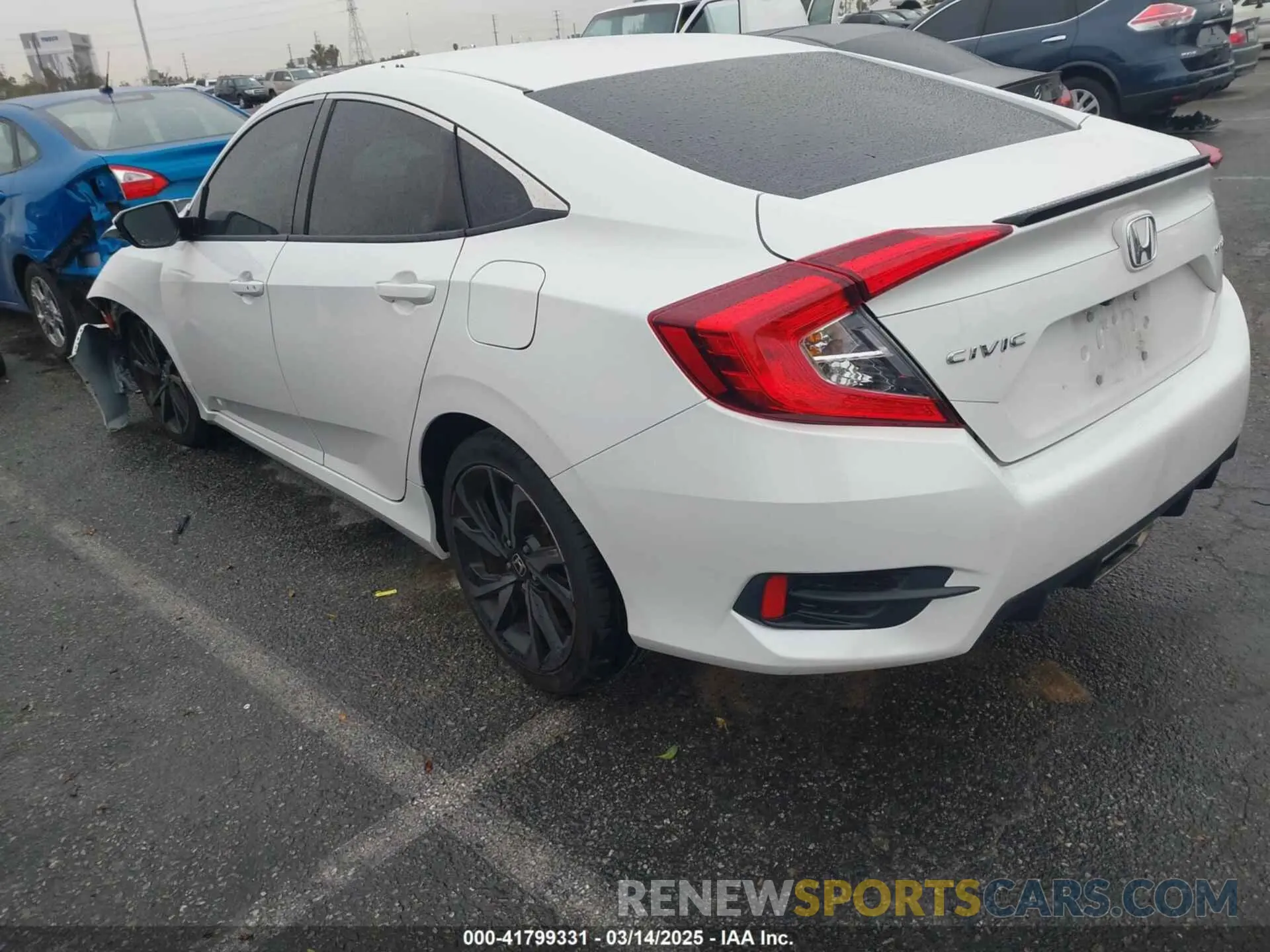 3 fotografías del automóvil dañado 2HGFC2F88KH544434 HONDA CIVIC 2019