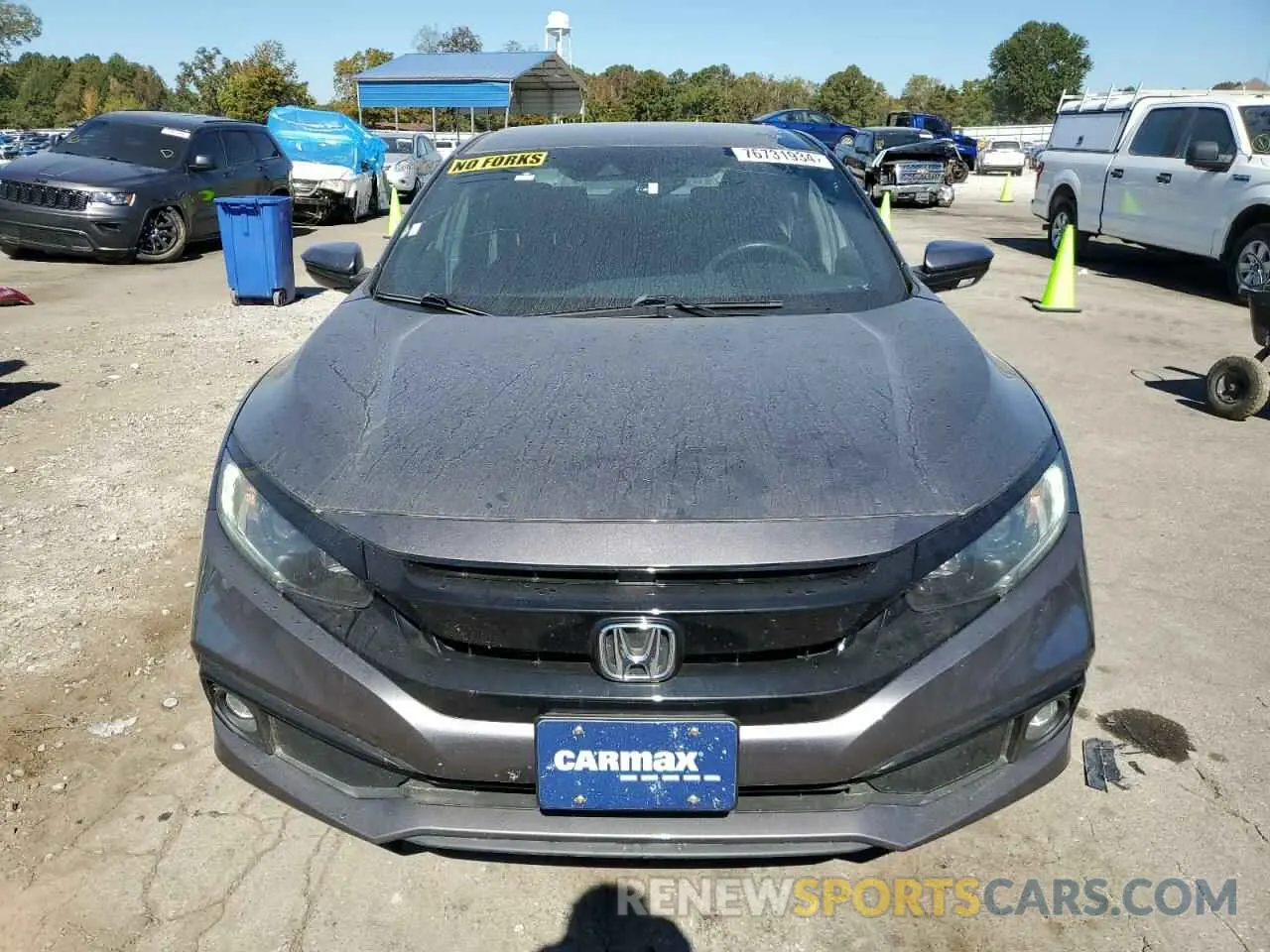 5 fotografías del automóvil dañado 2HGFC2F88KH570287 HONDA CIVIC 2019