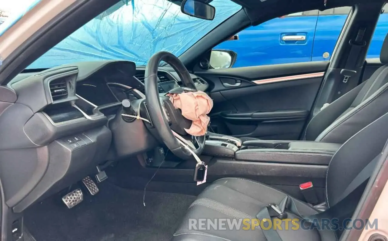7 fotografías del automóvil dañado 2HGFC2F89KH571545 HONDA CIVIC 2019