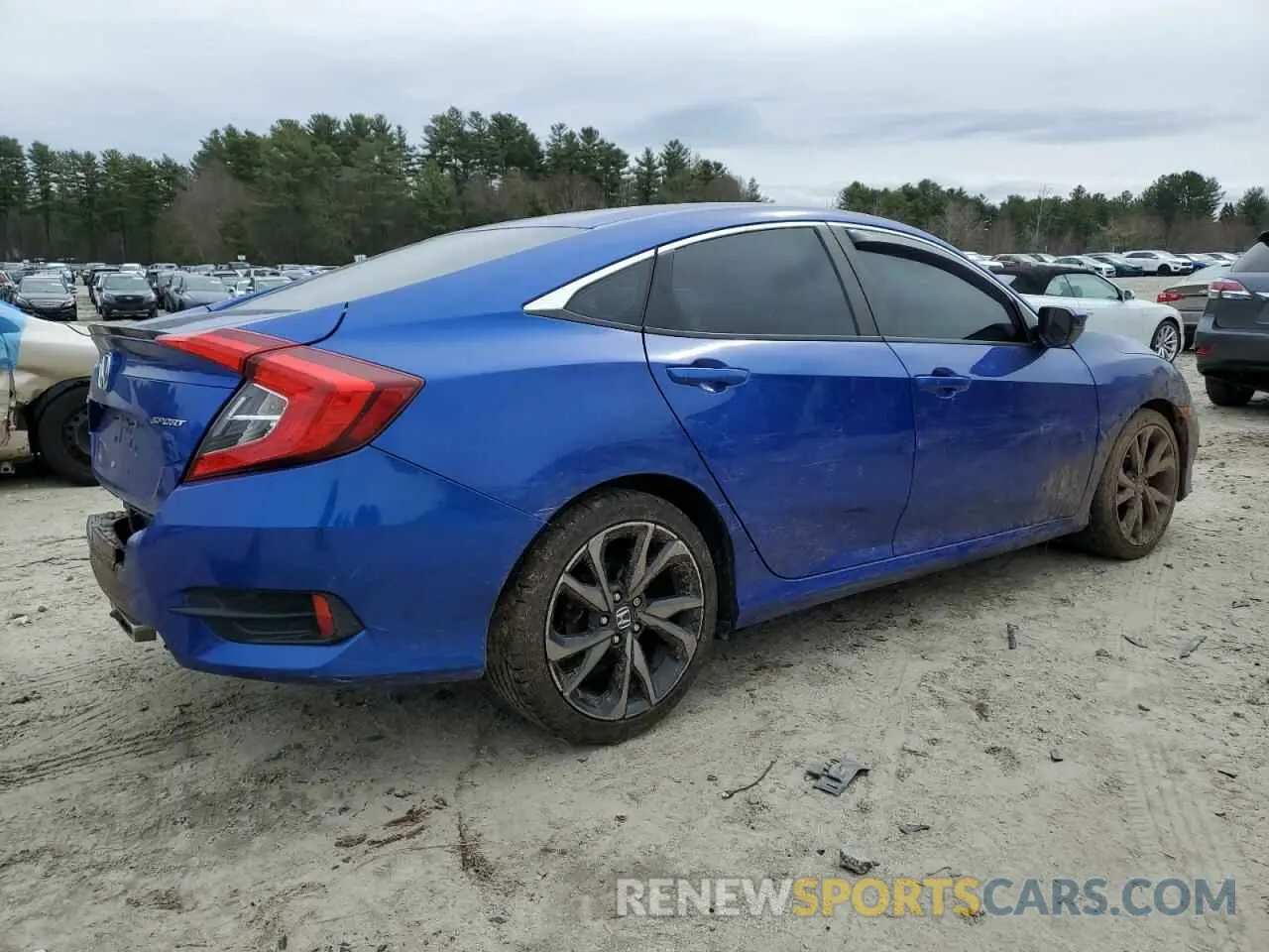 3 fotografías del automóvil dañado 2HGFC2F89KH587048 HONDA CIVIC 2019