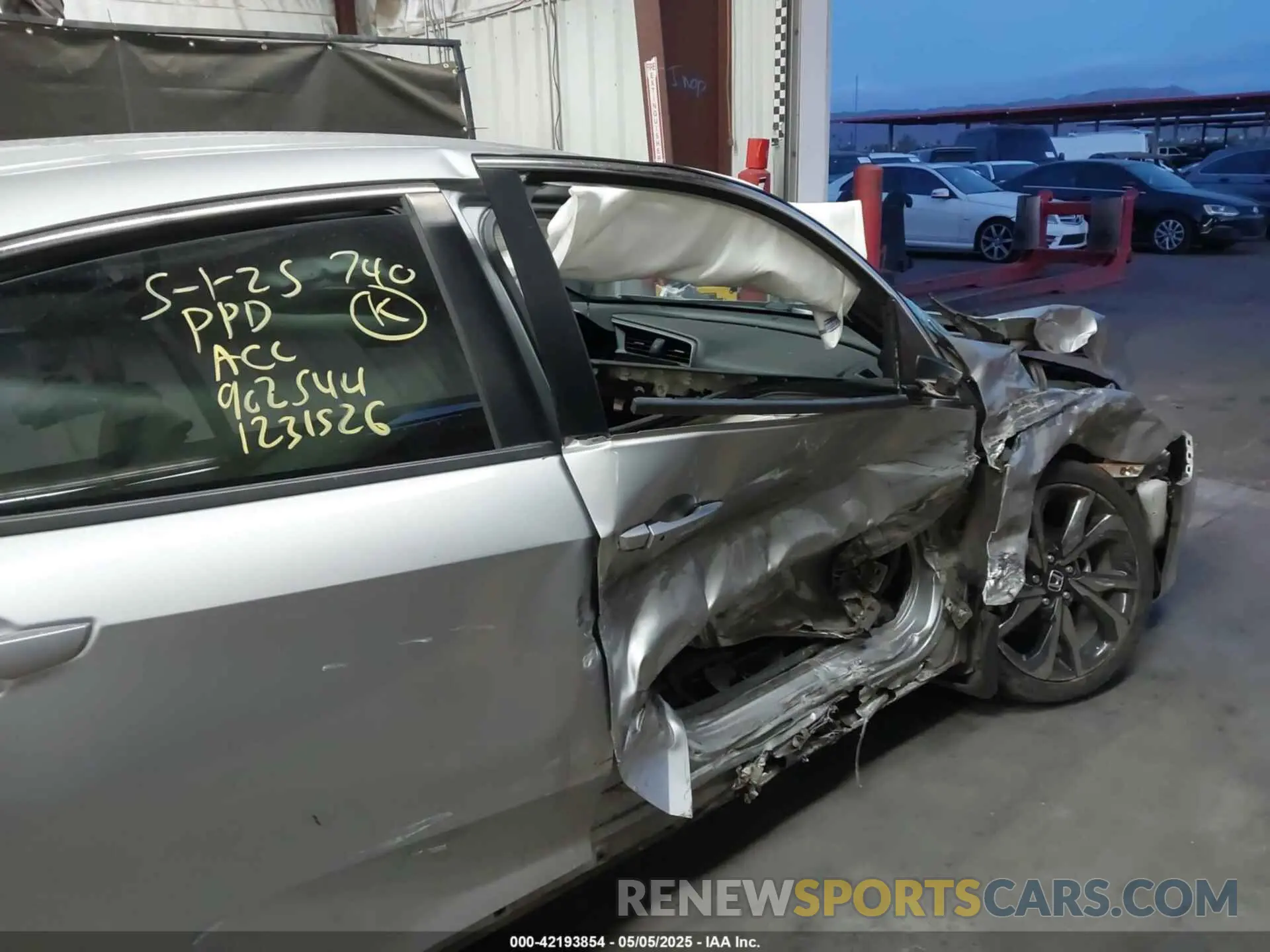 6 fotografías del automóvil dañado 2HGFC2F89KH587728 HONDA CIVIC 2019