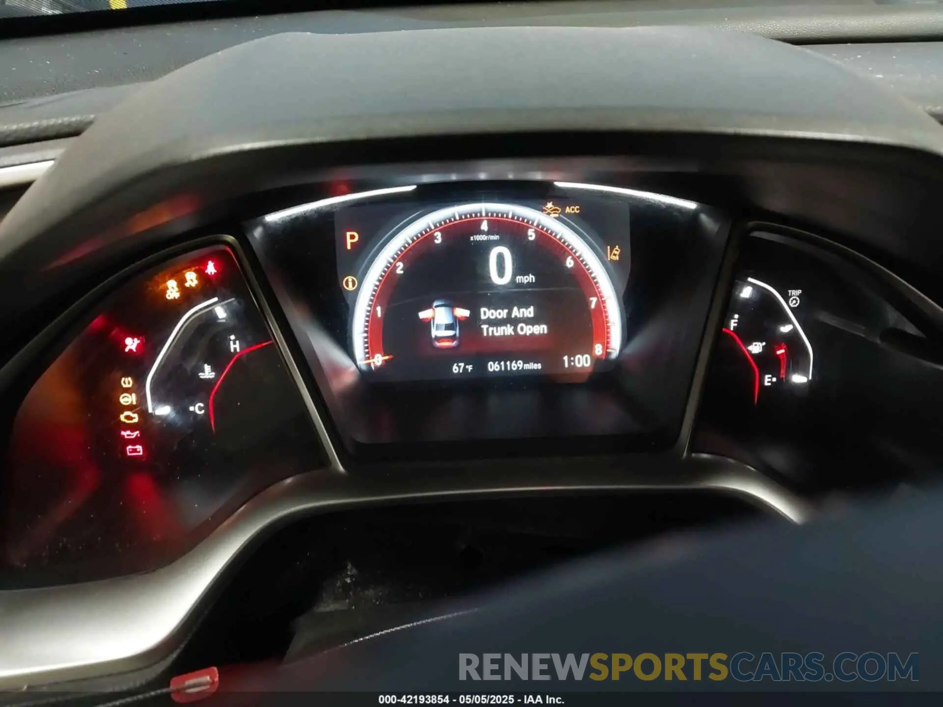 7 fotografías del automóvil dañado 2HGFC2F89KH587728 HONDA CIVIC 2019