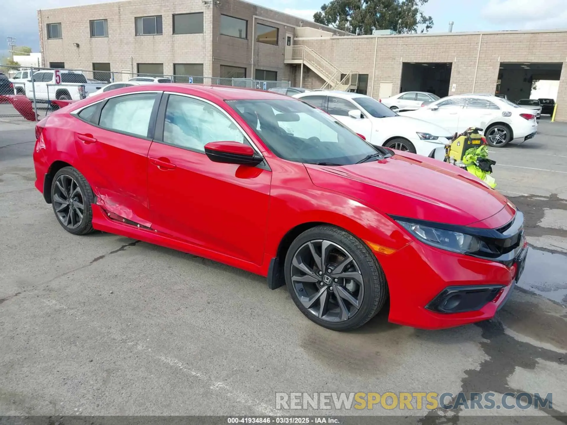 1 fotografías del automóvil dañado 2HGFC2F8XKH518773 HONDA CIVIC 2019