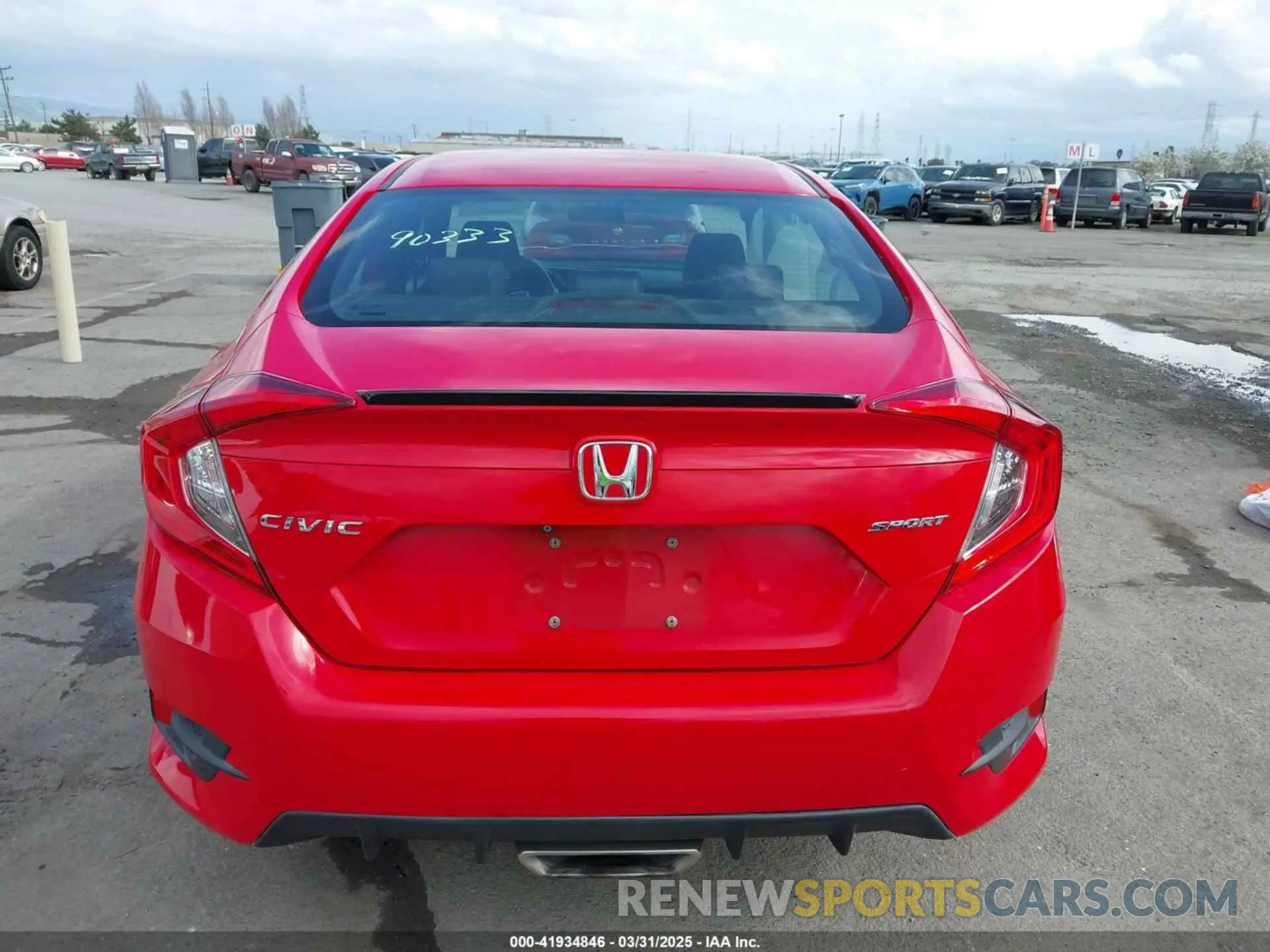 16 fotografías del automóvil dañado 2HGFC2F8XKH518773 HONDA CIVIC 2019