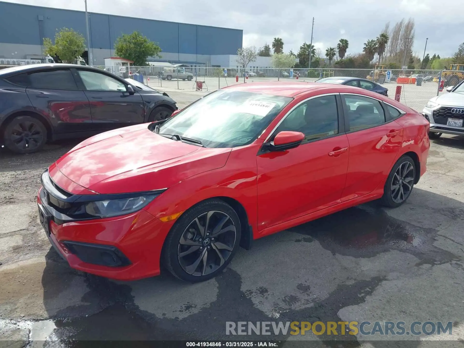 2 fotografías del automóvil dañado 2HGFC2F8XKH518773 HONDA CIVIC 2019