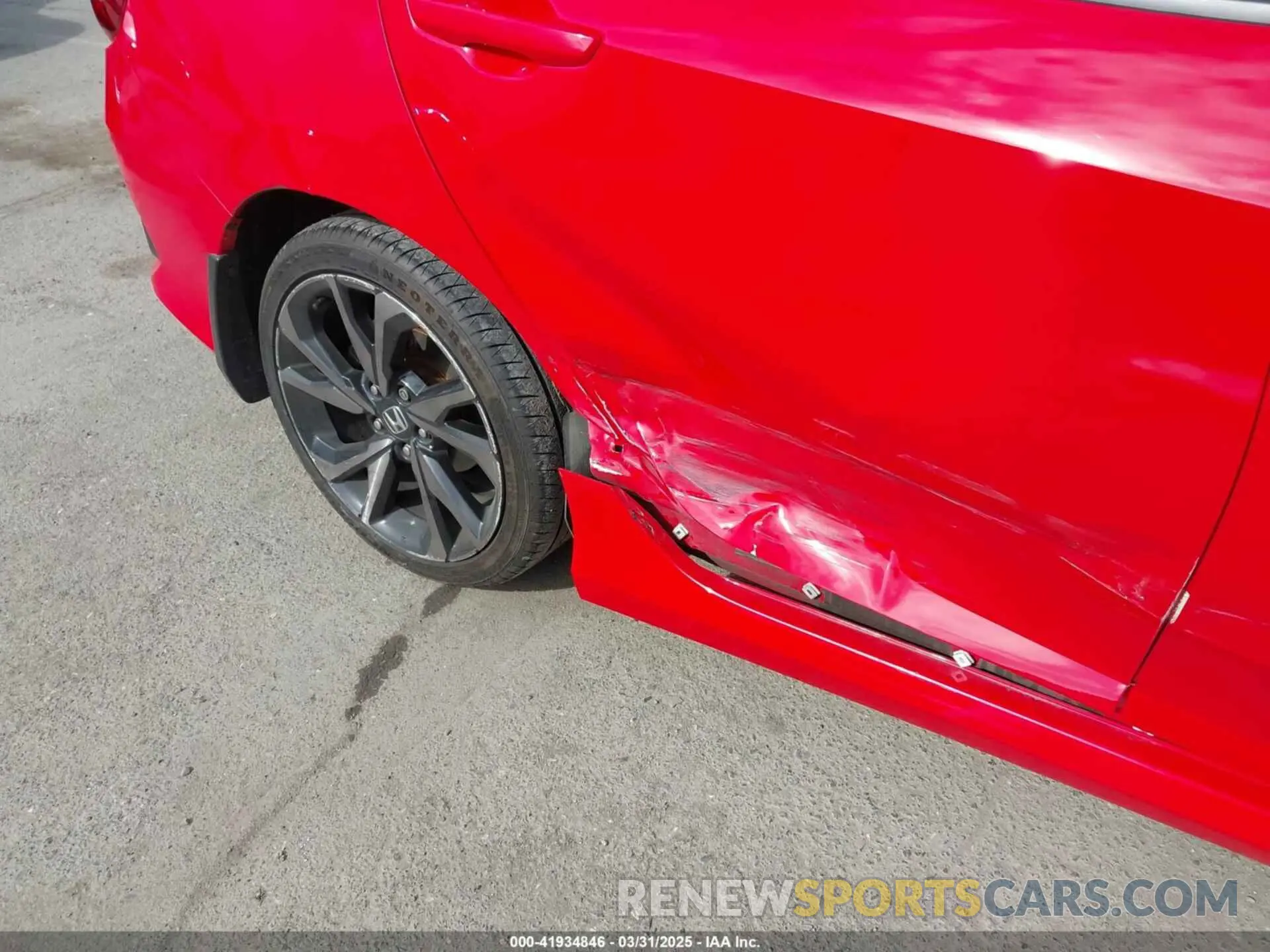 6 fotografías del automóvil dañado 2HGFC2F8XKH518773 HONDA CIVIC 2019